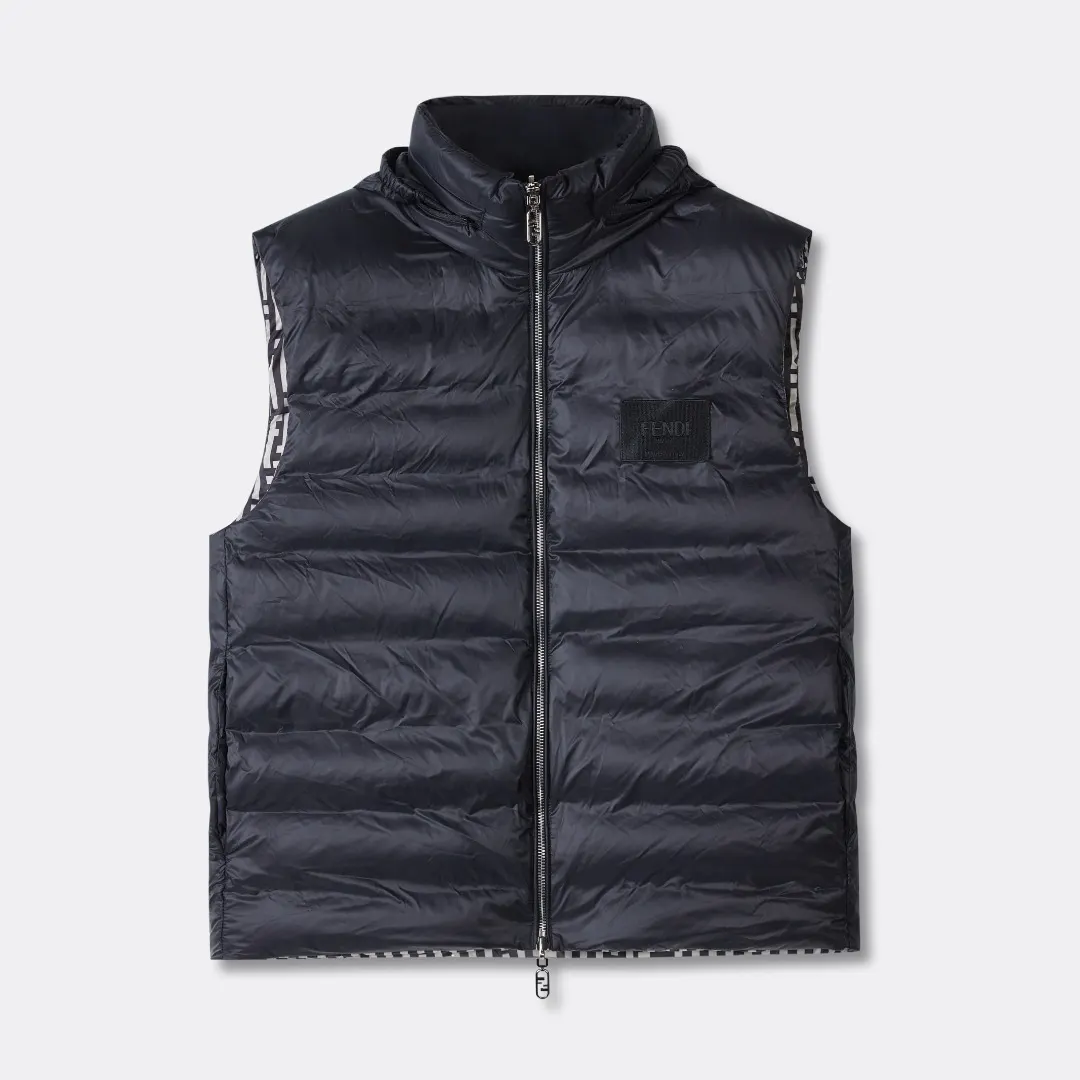 Reversible FF Stripes Down-Filled Gilet D19020354
