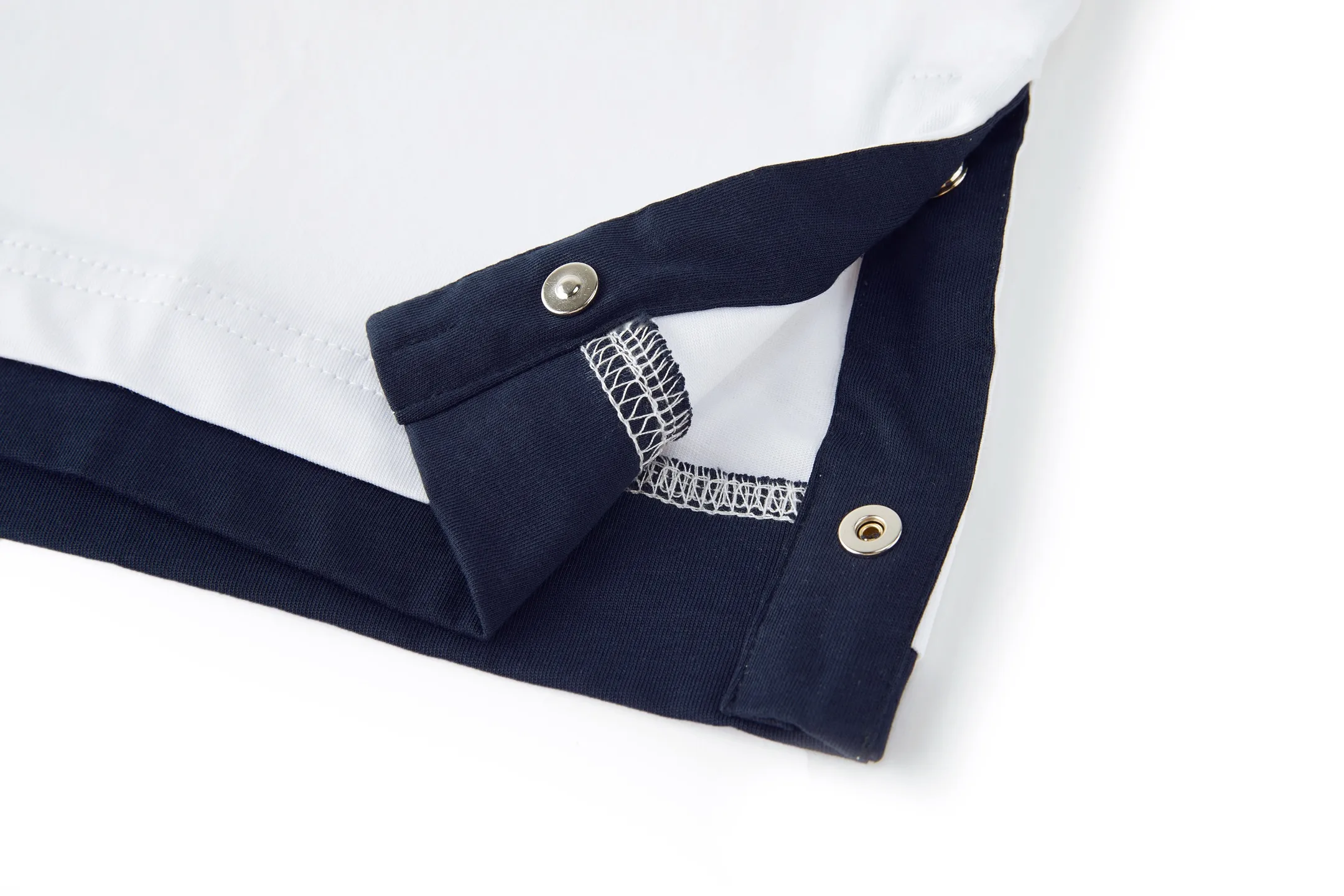 FF Logo Embroidered Layered Cotton T-Shirt D19021081 — view 7