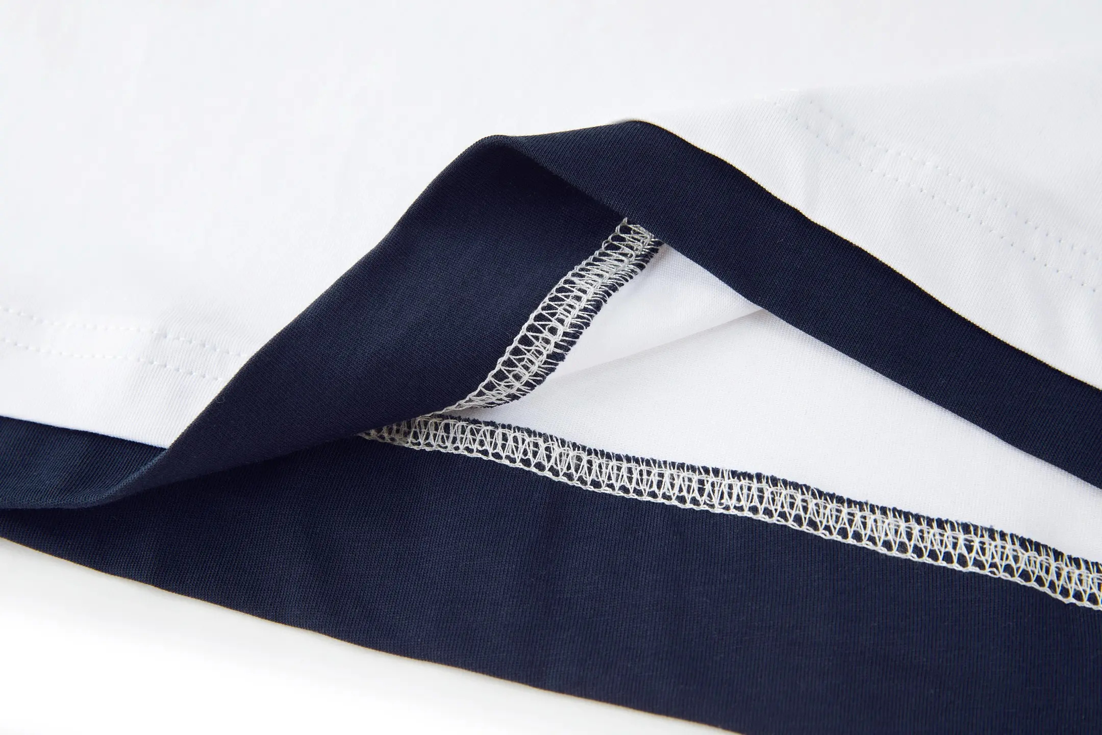 FF Logo Embroidered Layered Cotton T-Shirt D19021081 — view 8