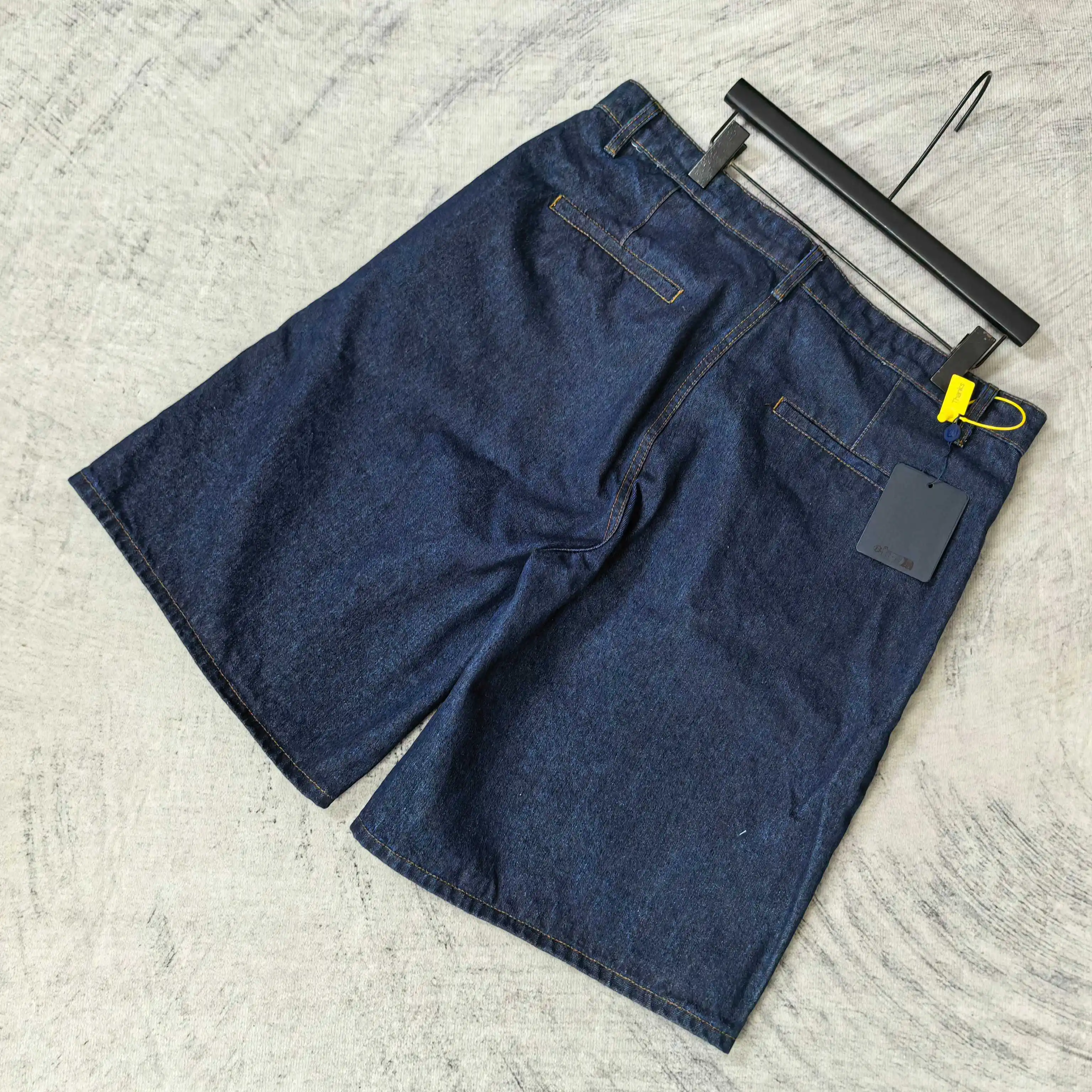 Logo-Embroidered Washed Denim Shorts D19023207 — view 5