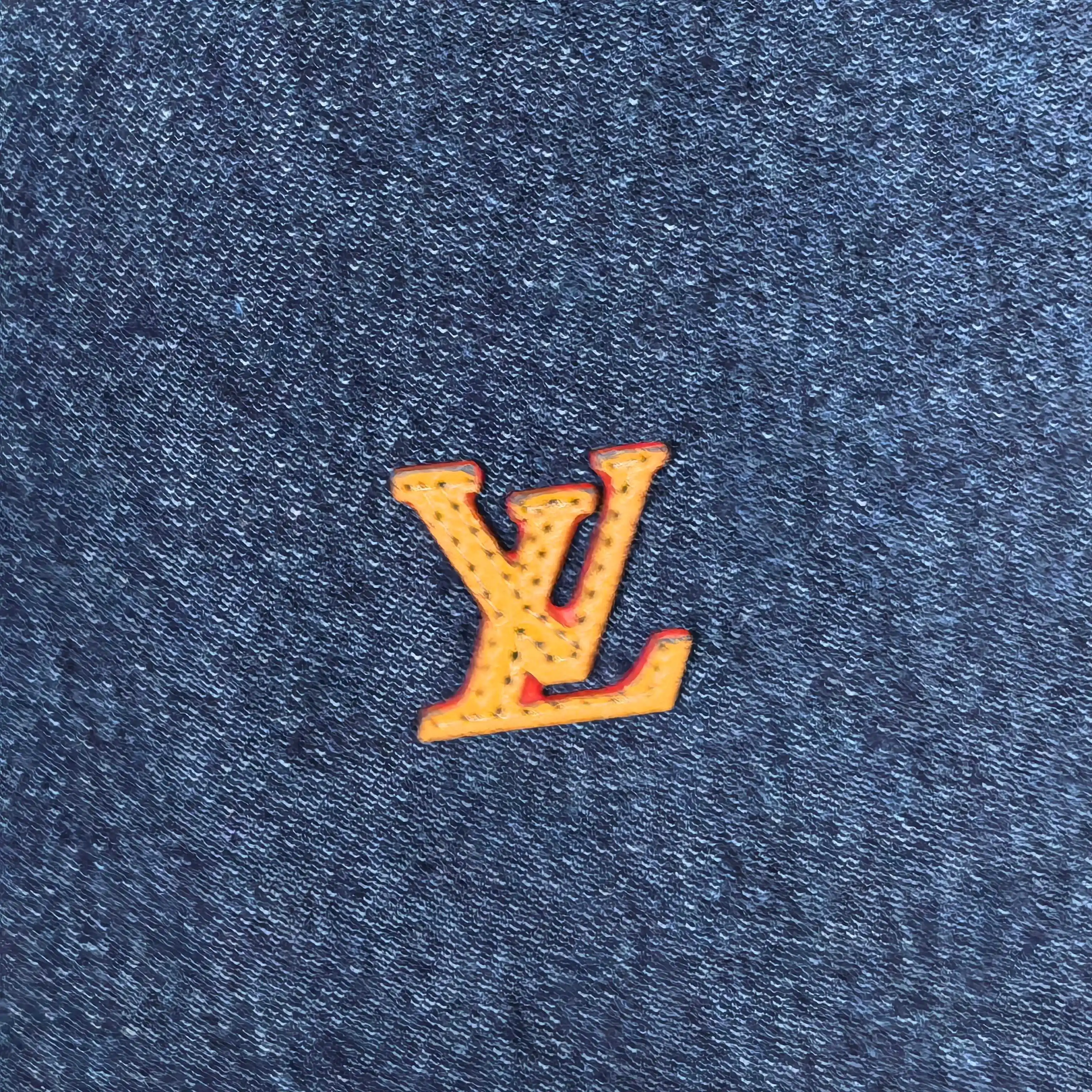 Logo-Embroidered Washed Denim Shorts D19023207 — view 8