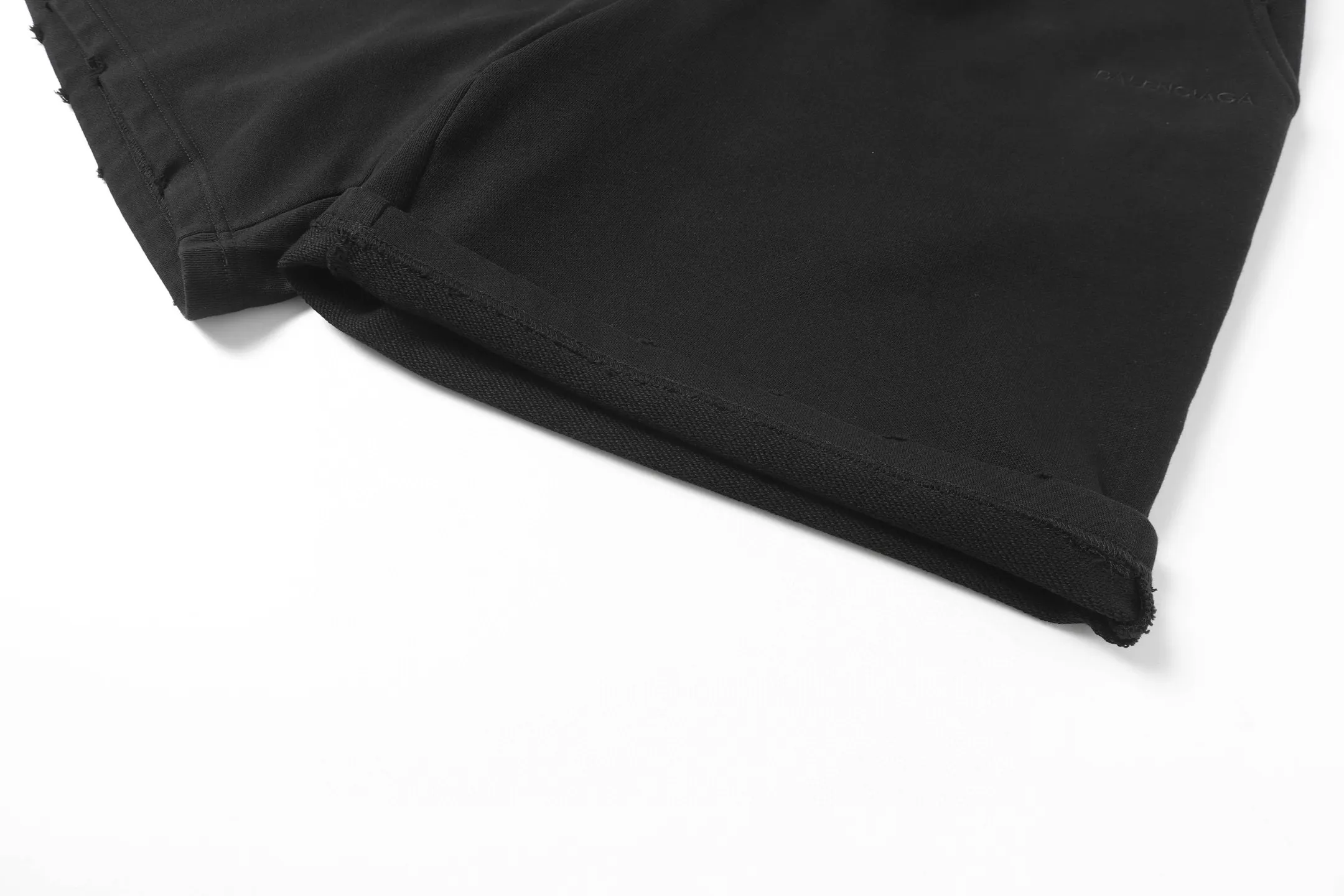 Logo-Embroidered Distressed Cotton Shorts D19012804 — view 8