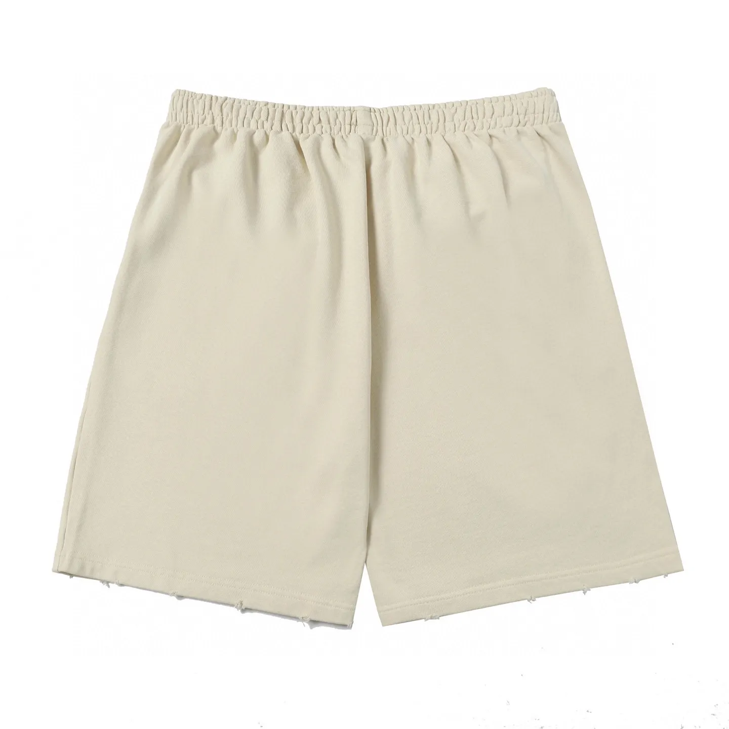 Logo-Embroidered Distressed Cotton Shorts D19012803 — view 2