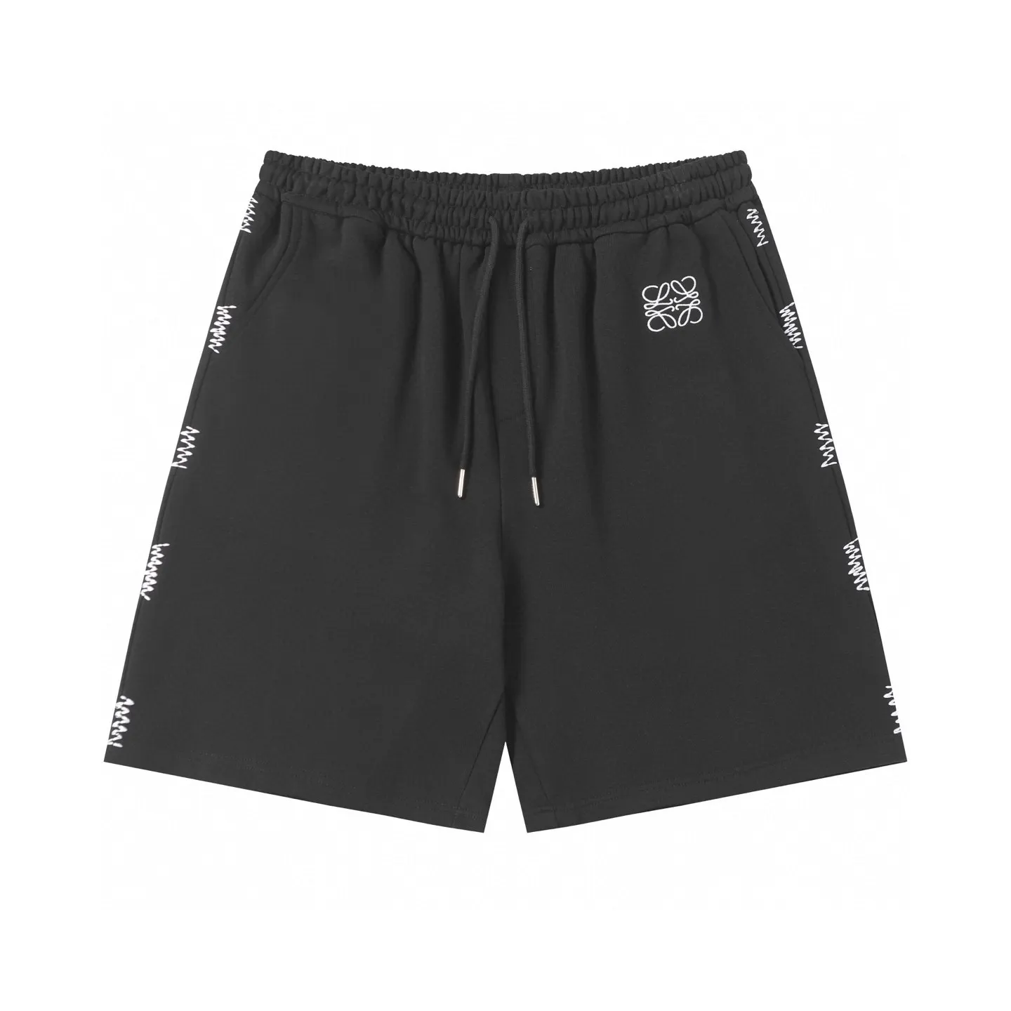 Logo-Embroidered Drawstring Cotton Shorts D19012802