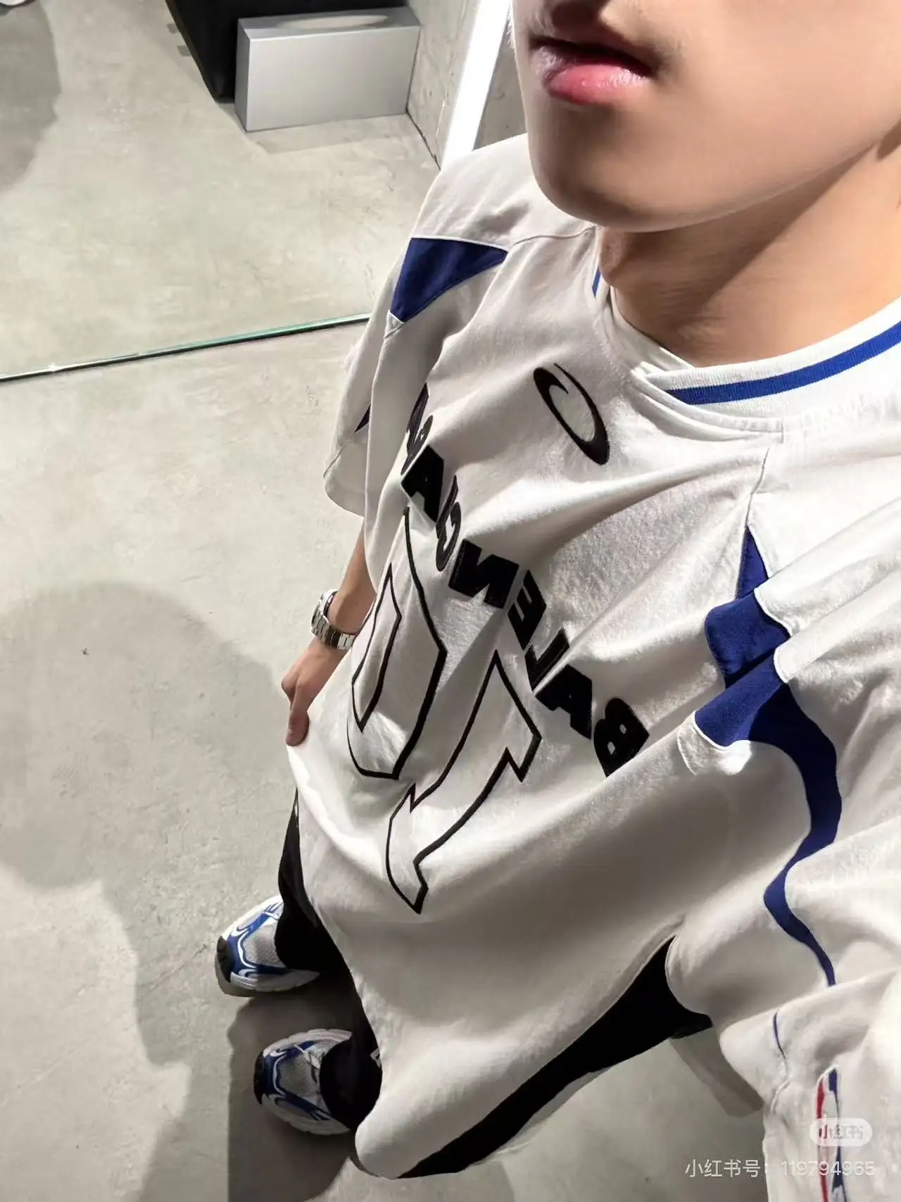 Balenciaga x NBA Embroidered Jersey T-Shirt D19018730 — view 4