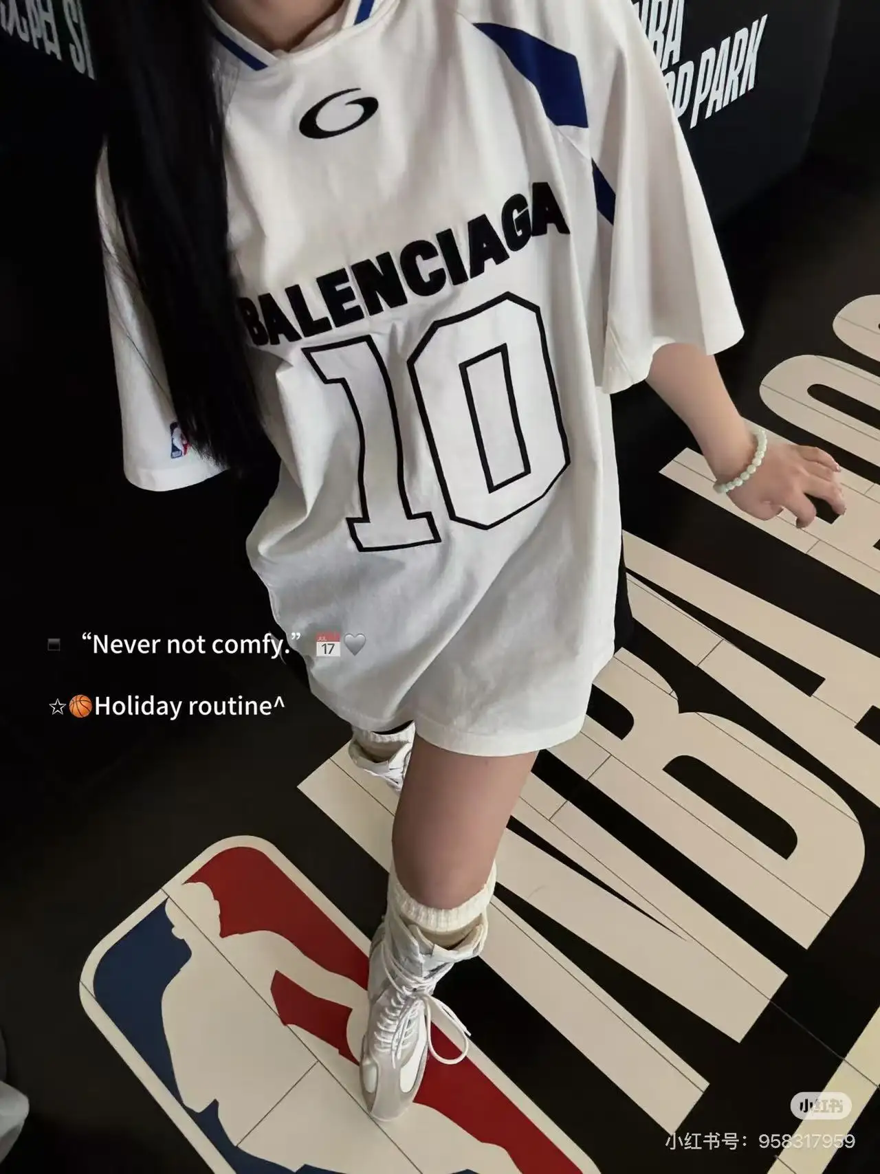 Balenciaga x NBA Embroidered Jersey T-Shirt D19018730 — view 6