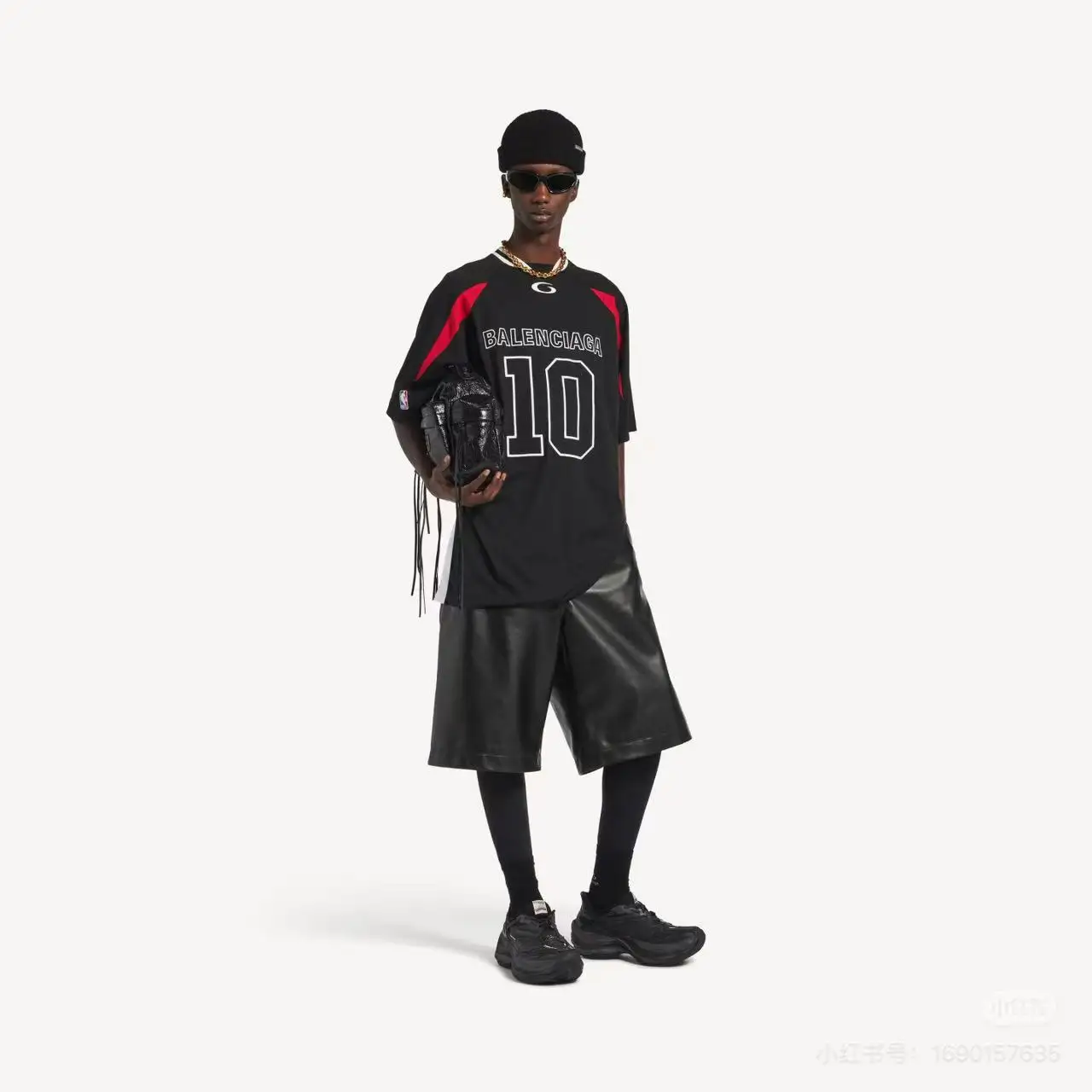 Oversized Embroidered Jersey T-Shirt D19018729 — view 10