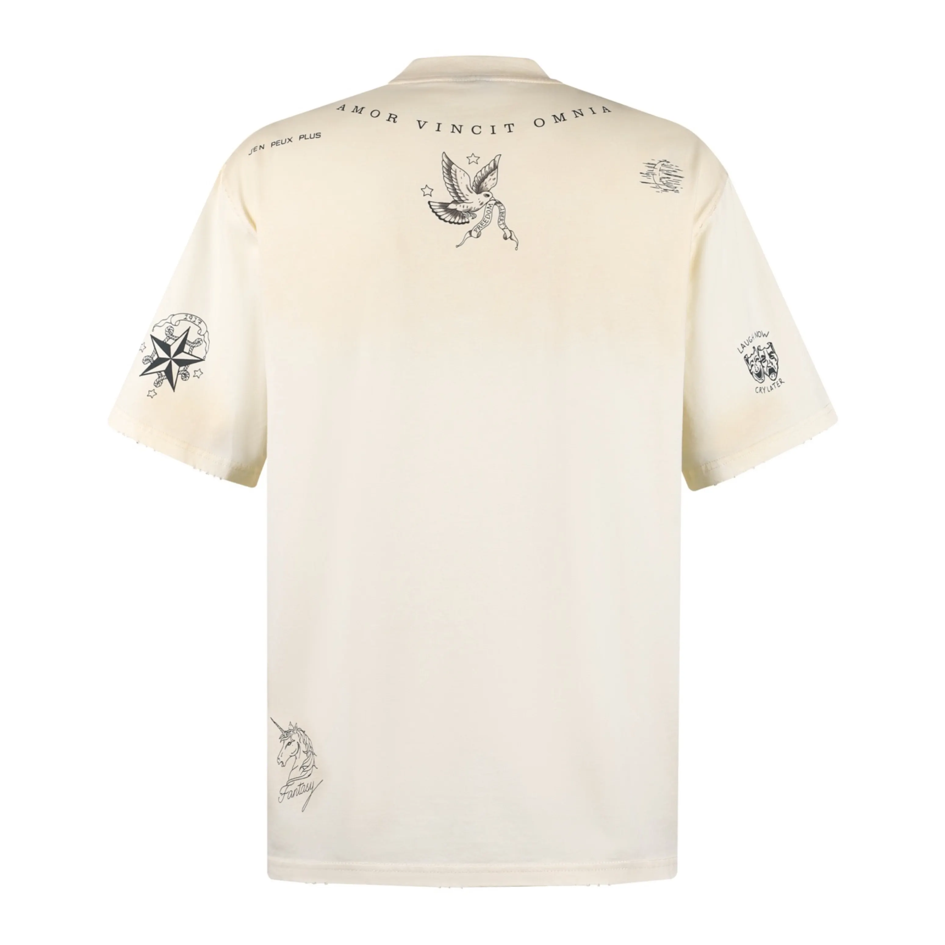 Classic Ink Jacquard Oversized T-Shirt D19521110 — view 2