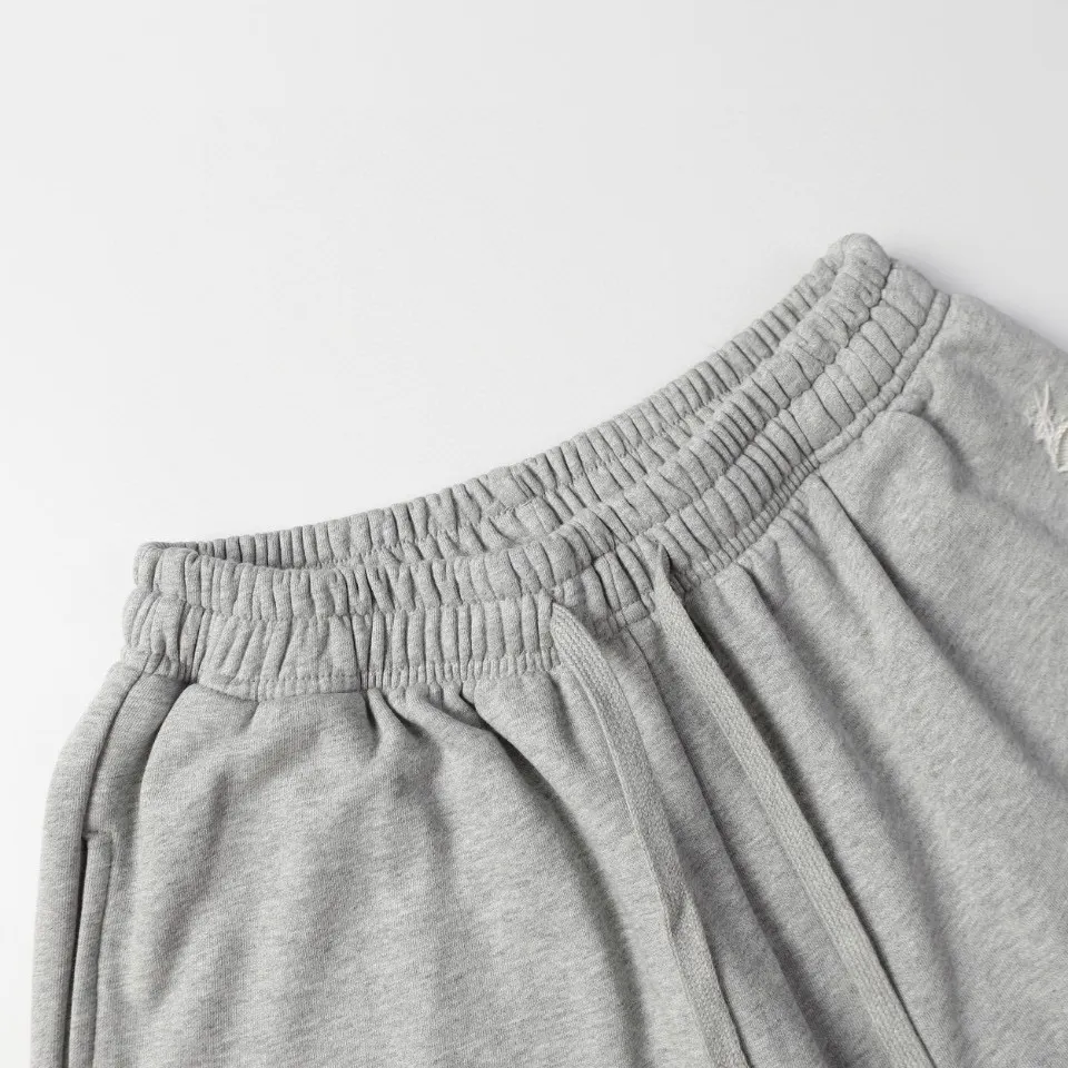 Logo-Embroidered Distressed Cotton-Jersey Shorts D19512797 — view 3