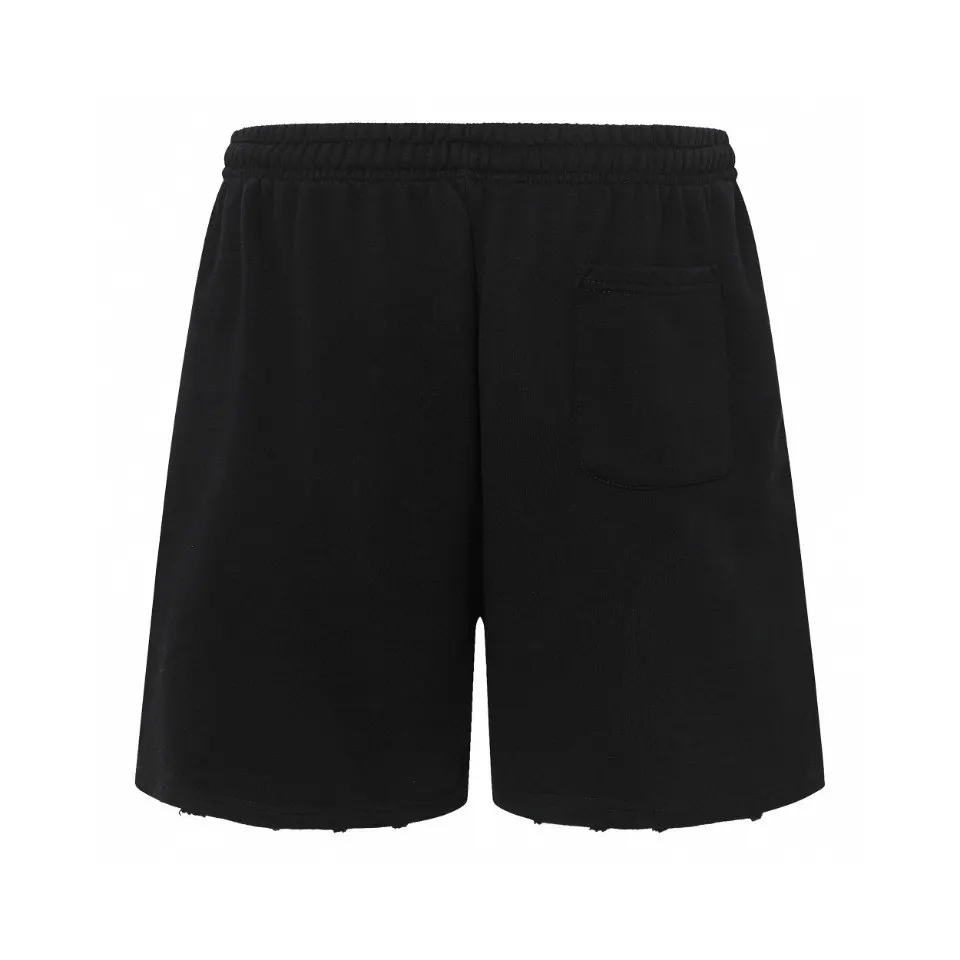 Flame Logo Distressed Cotton Shorts D19512798 — view 2