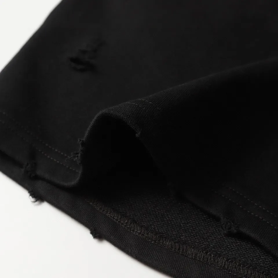Flame Logo Distressed Cotton Shorts D19512798 — view 9