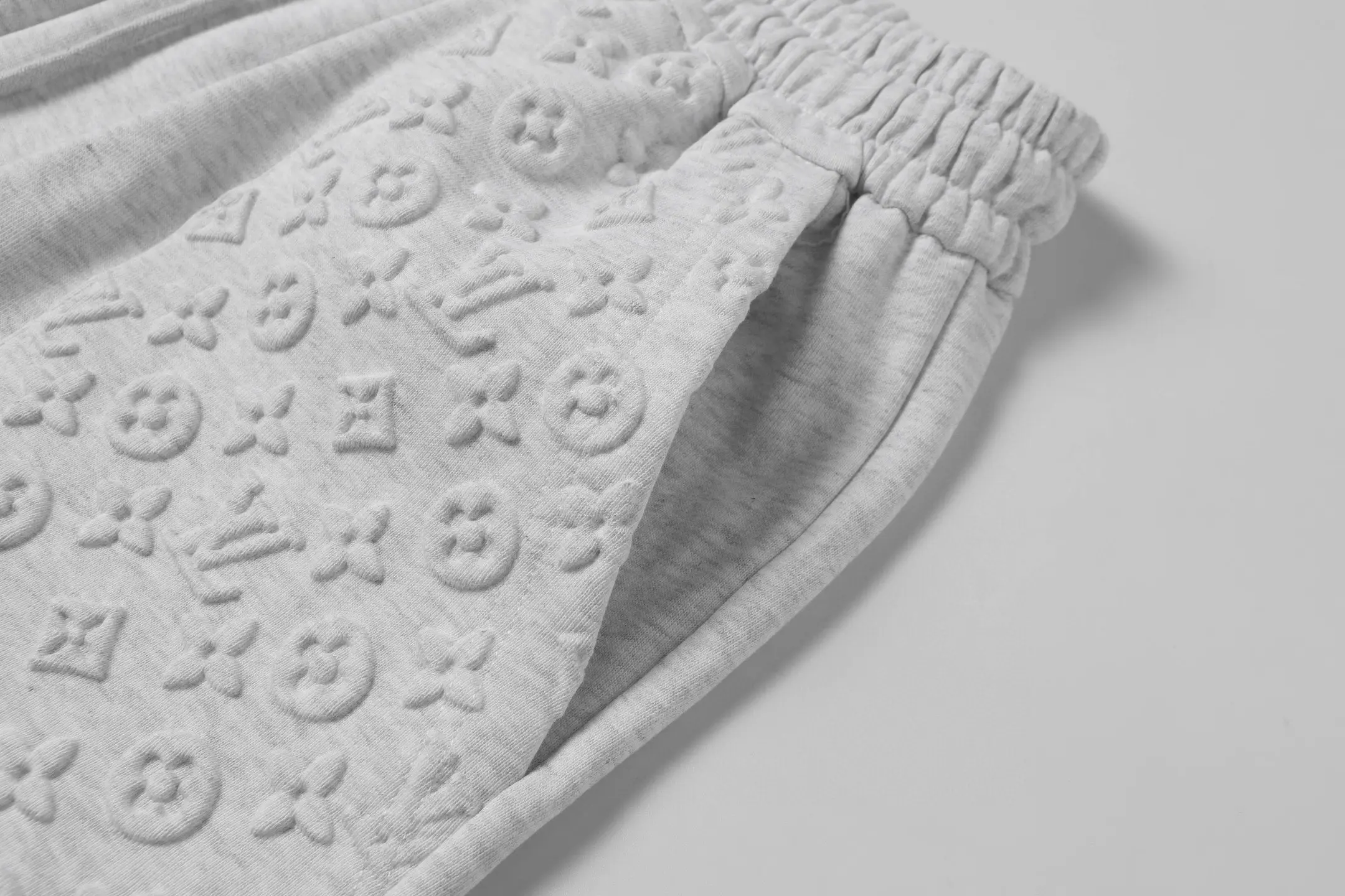 Monogram Embossed Cotton Jersey Shorts D19512799 — view 5