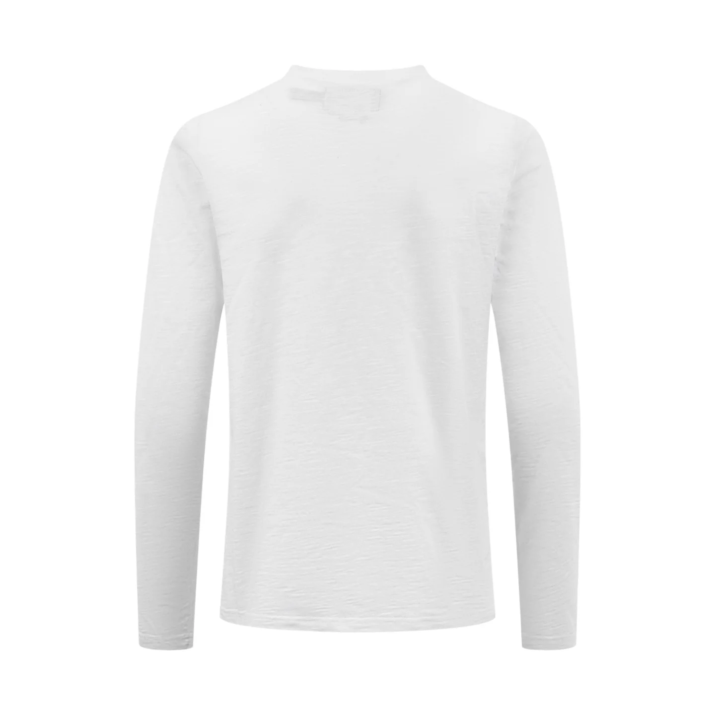 Slub Cotton Henley Long-Sleeve Top D20021232 — view 2