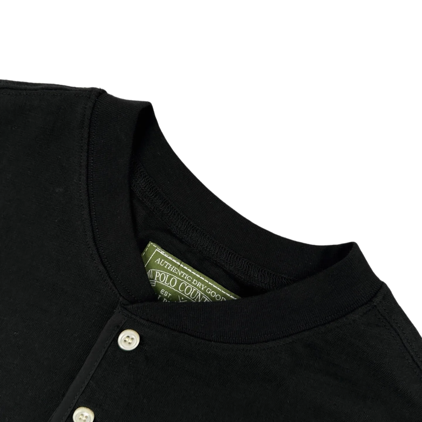 Pony Embroidery Slub Cotton Henley Top D20021233 — view 3