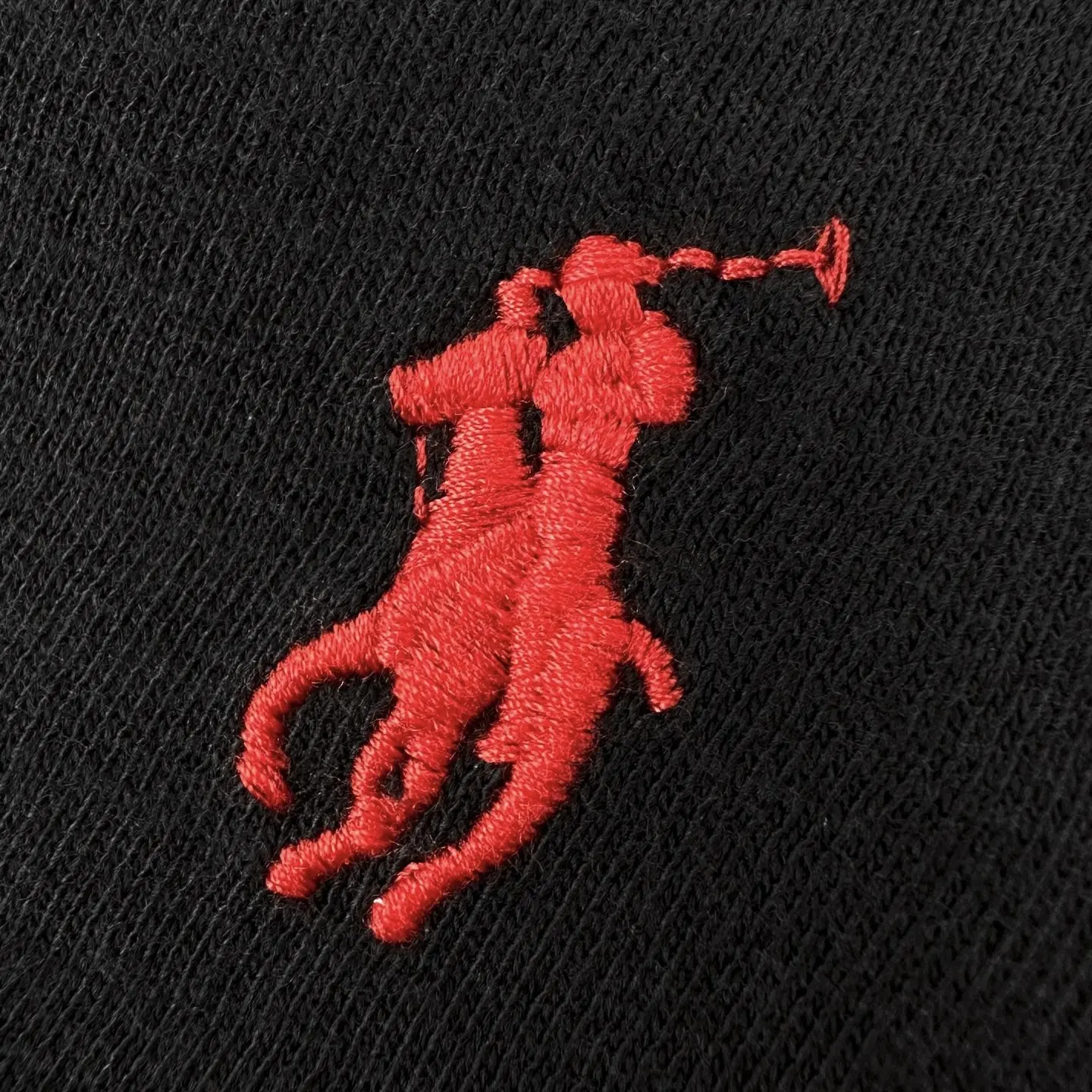 Pony Embroidery Slub Cotton Henley Top D20021233 — view 5