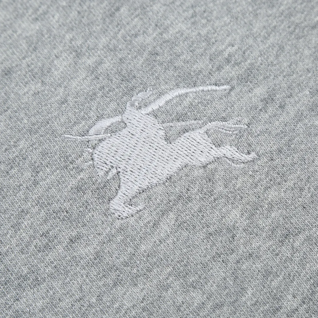Check-Trim Embroidered Zip-Up Hoodie D20520375 — view 6