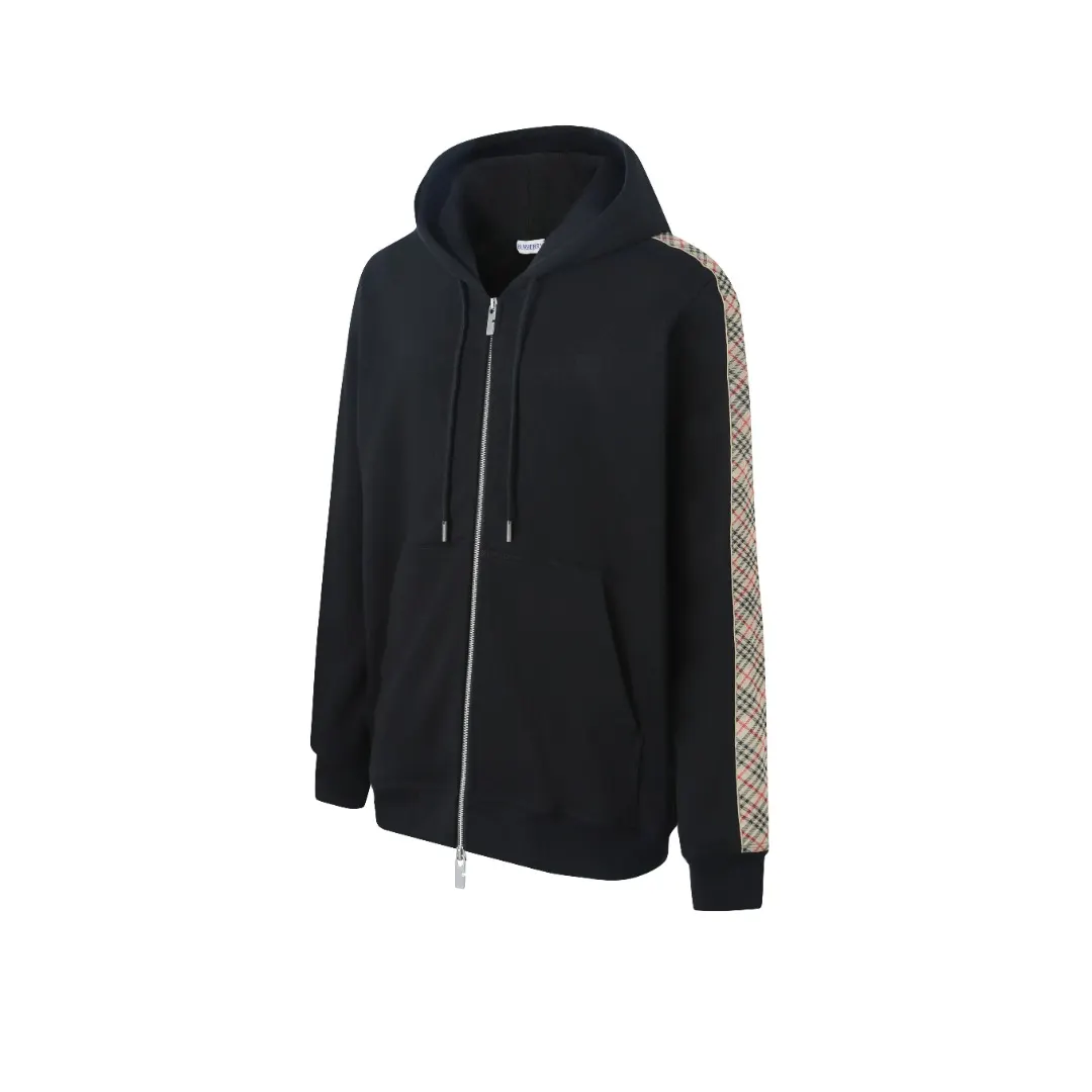 Check-Trim Zip-Up Hooded Sweatshirt D20520374 — view 2