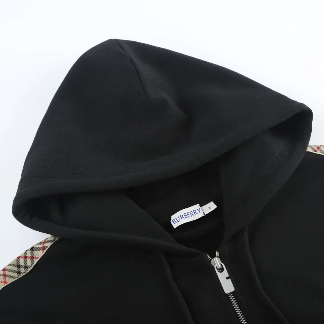 Check-Trim Zip-Up Hooded Sweatshirt D20520374 — view 4