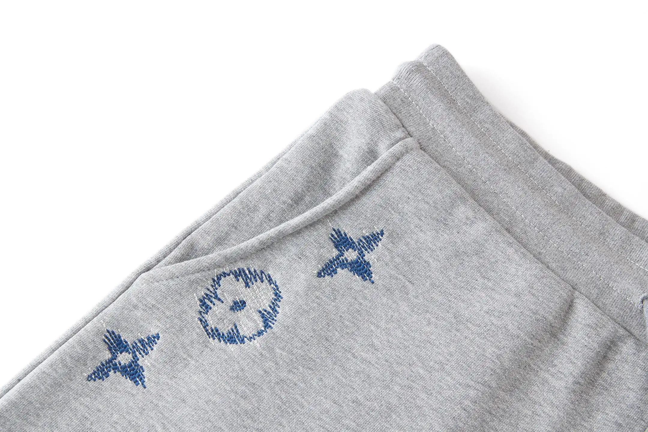Monogram Sashiko Embroidered Cotton Shorts D20521074 — view 7