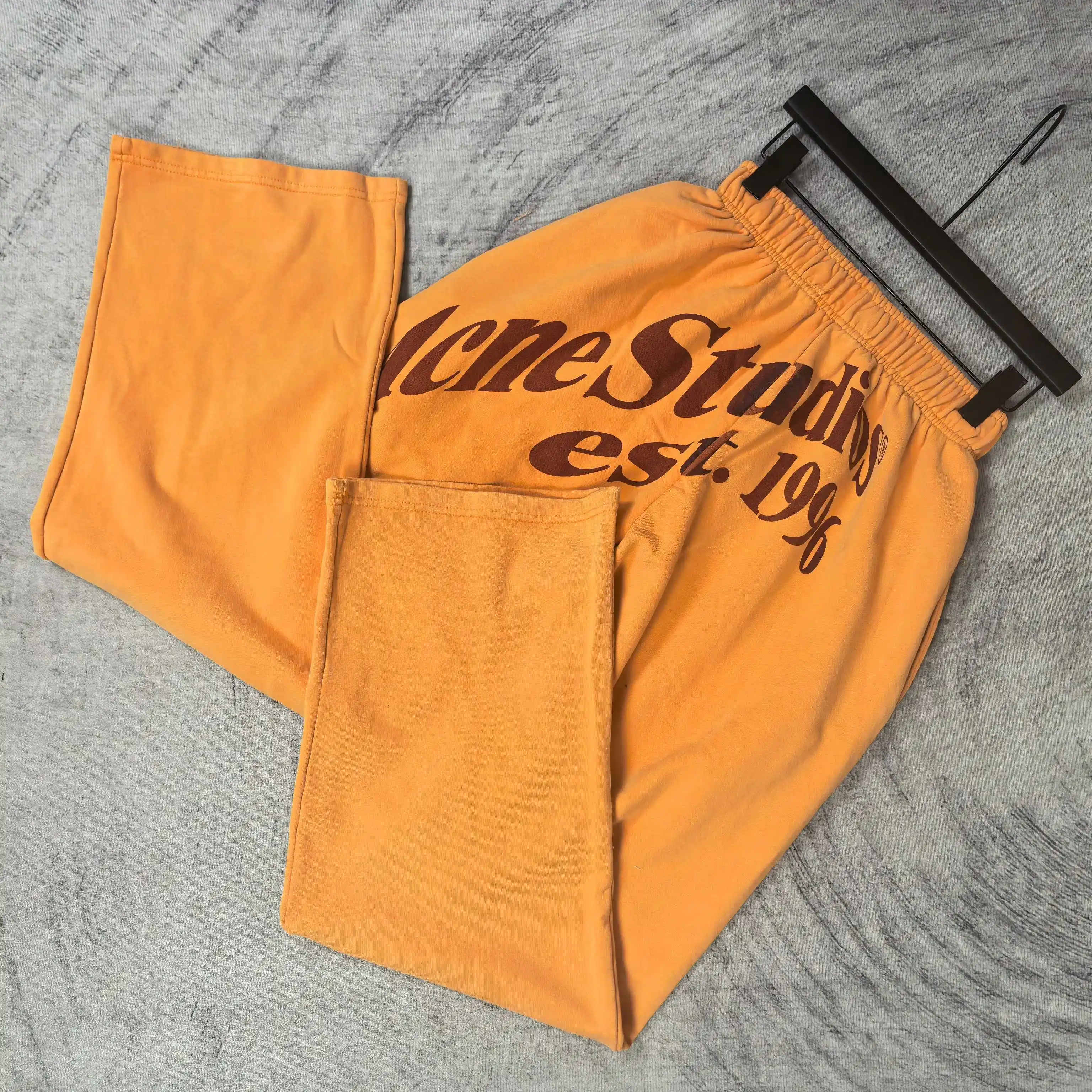 Logo Print Wide-Leg Cotton Sweatpants D20523231 — view 5