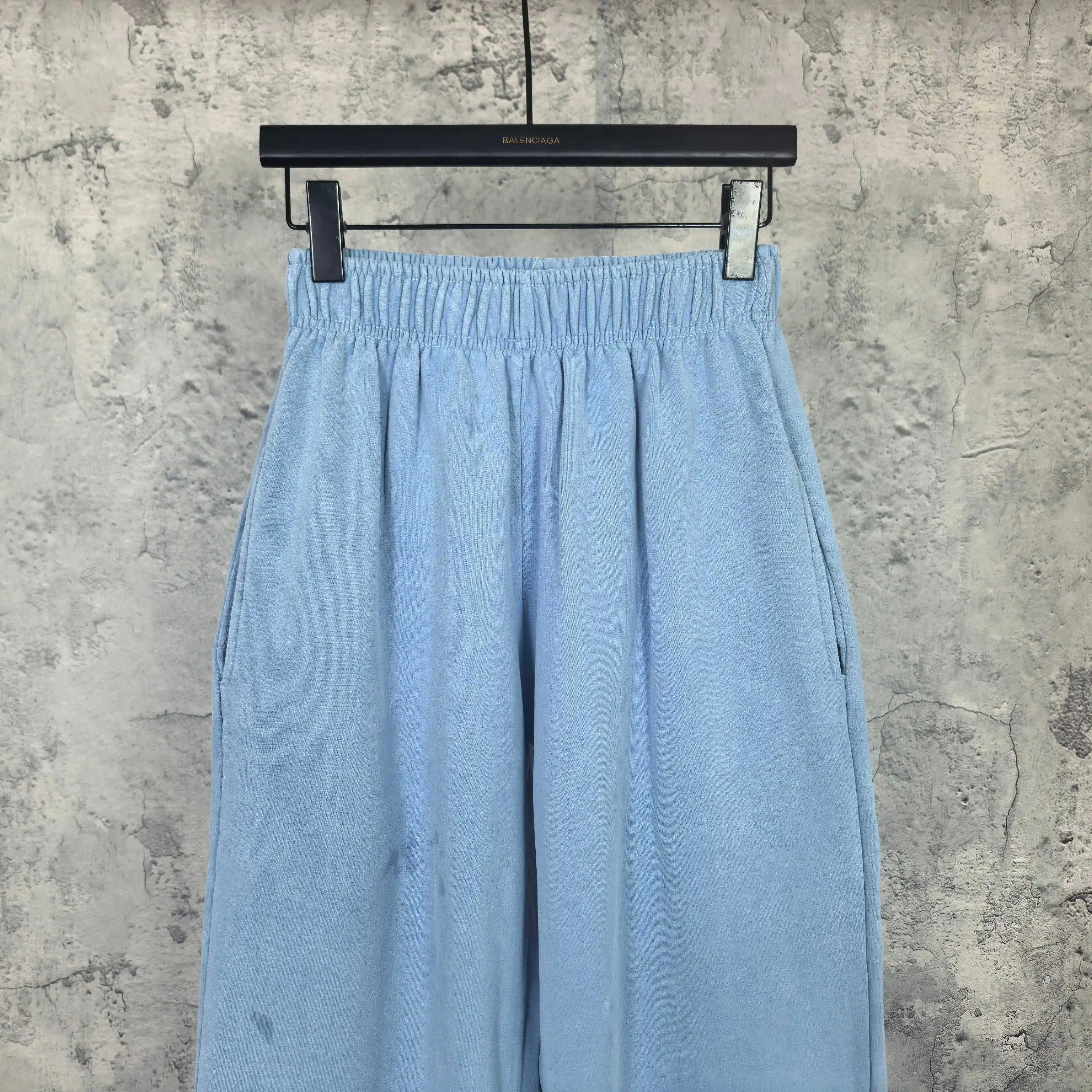 Washed Cotton Wide-Leg Sweatpants D20523232 — view 3