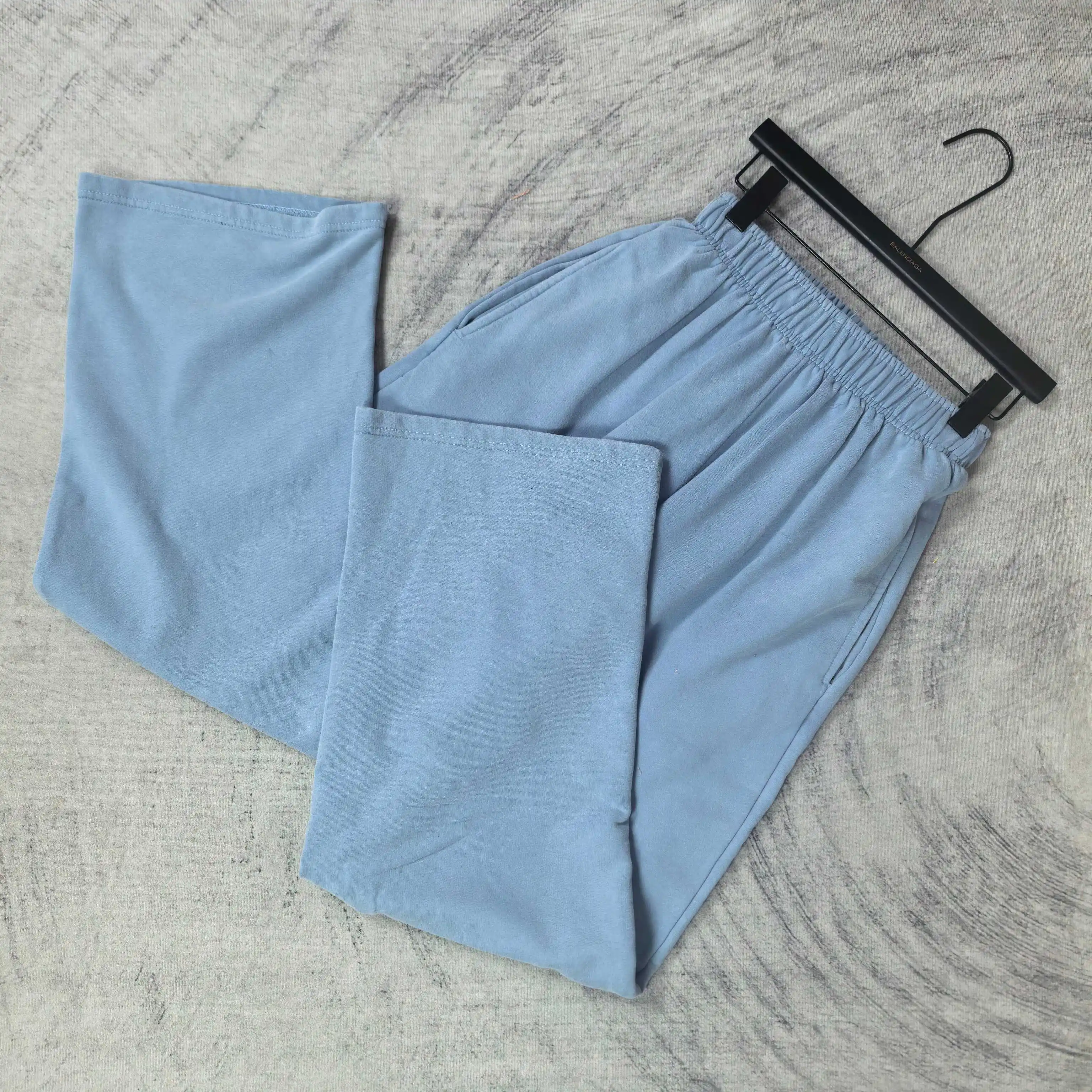 Washed Cotton Wide-Leg Sweatpants D20523232 — view 4
