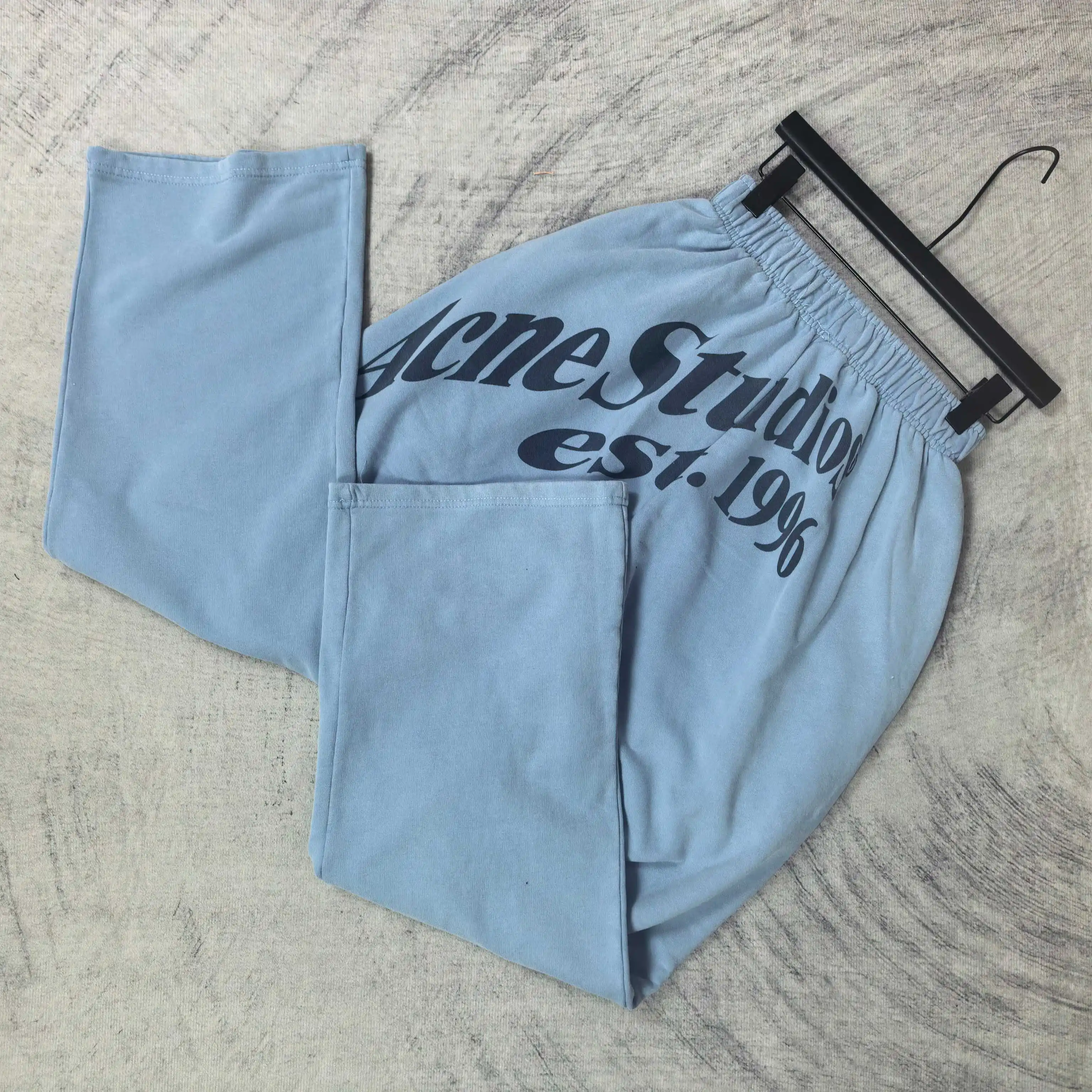 Washed Cotton Wide-Leg Sweatpants D20523232 — view 5