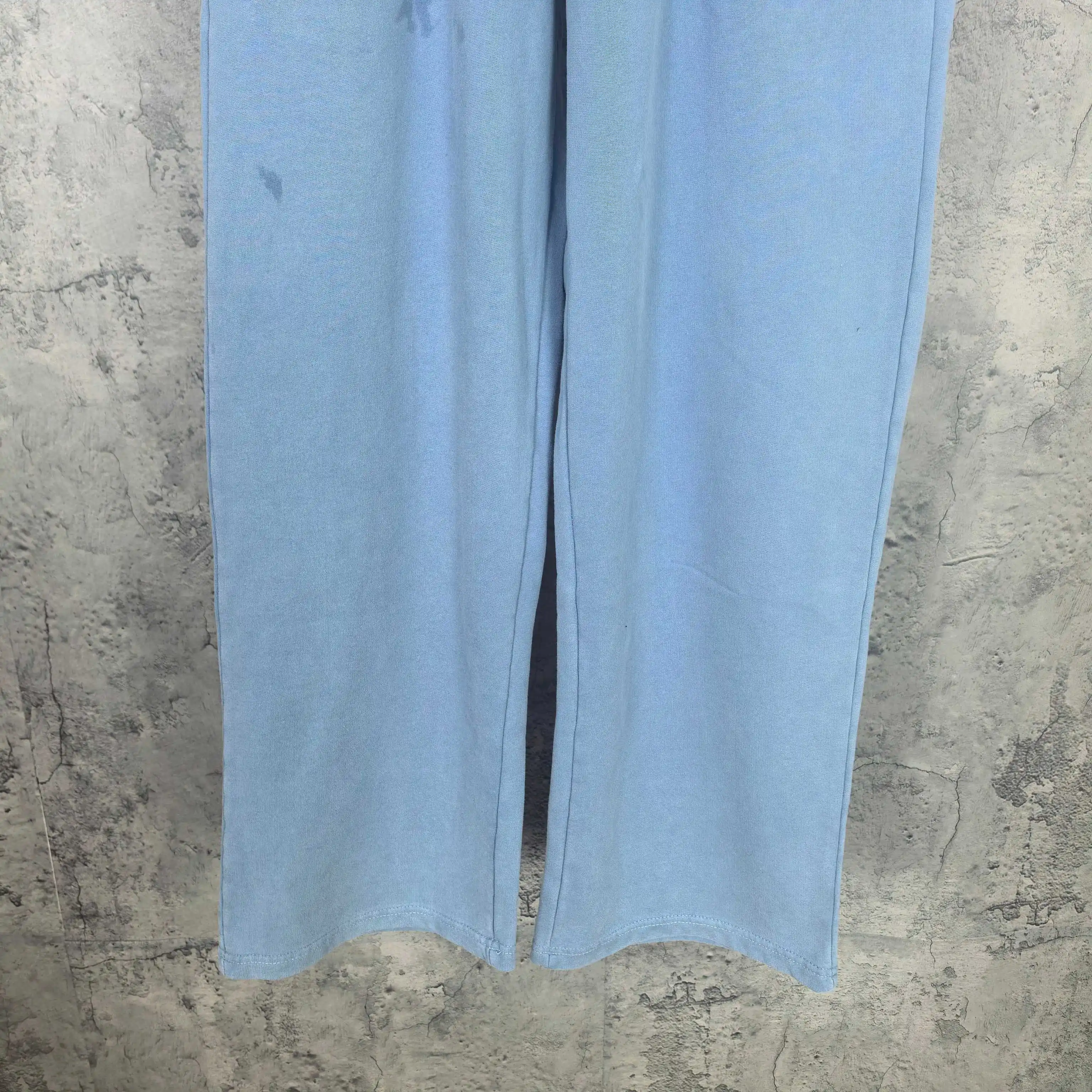 Washed Cotton Wide-Leg Sweatpants D20523232 — view 12