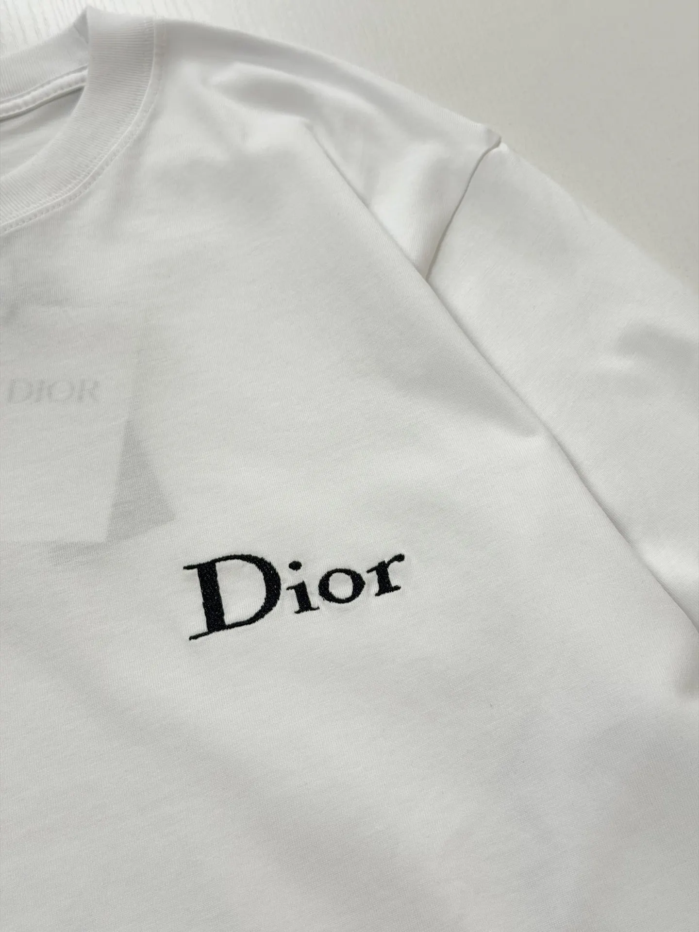 Logo Embroidery Long-Sleeve Cotton T-Shirt D20820742 — view 4