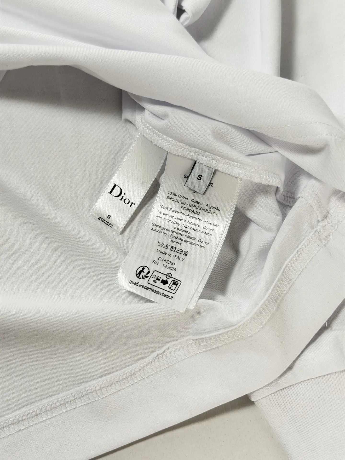 Logo Embroidery Long-Sleeve Cotton T-Shirt D20820742 — view 8