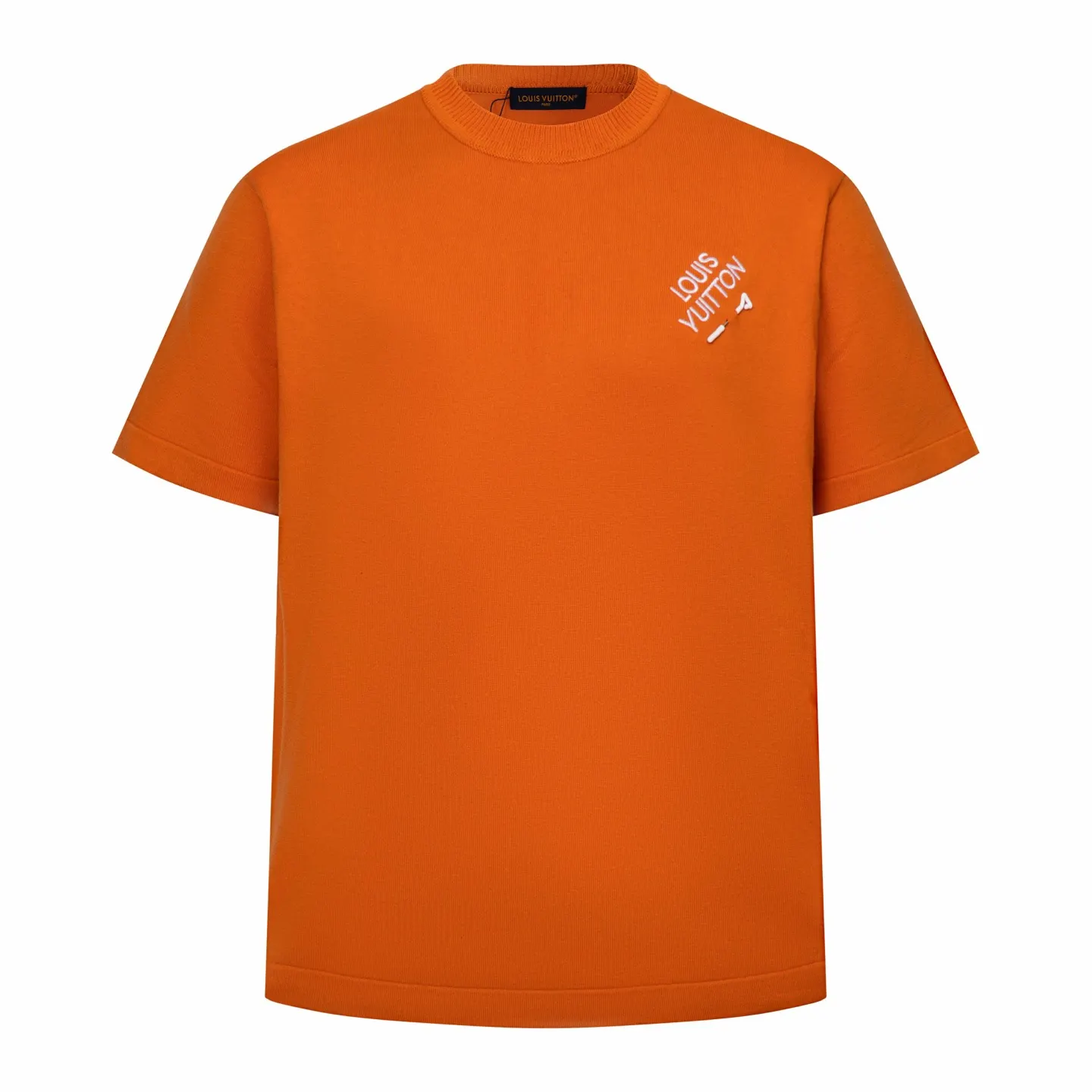 Logo Embroidery Cotton Knit T-Shirt D21013791