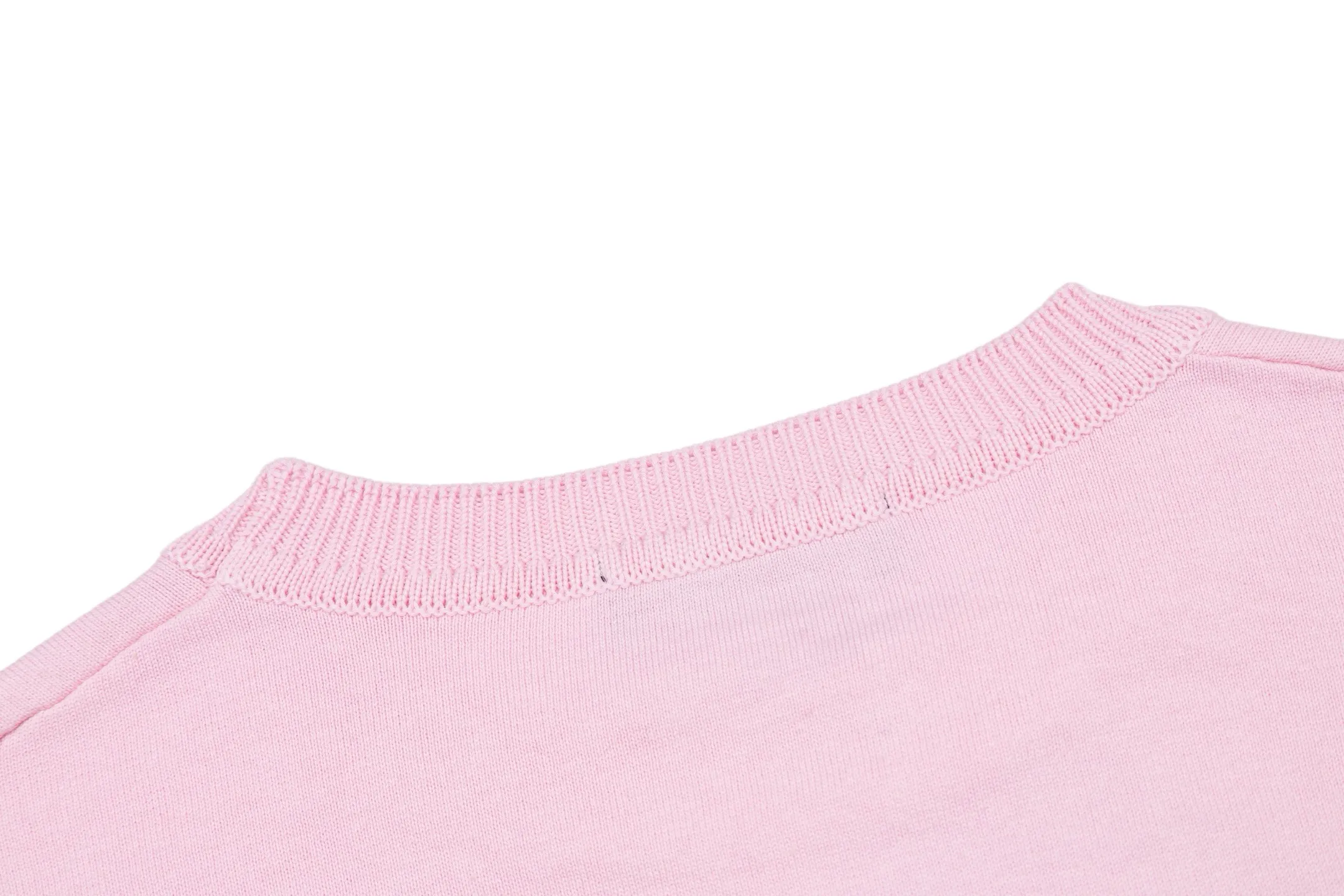 Logo Embroidery Pin Detail Knit T-Shirt D21013789 — view 4