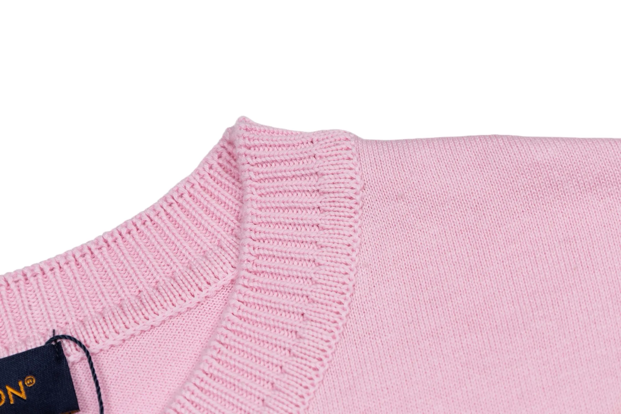 Logo Embroidery Pin Detail Knit T-Shirt D21013789 — view 5