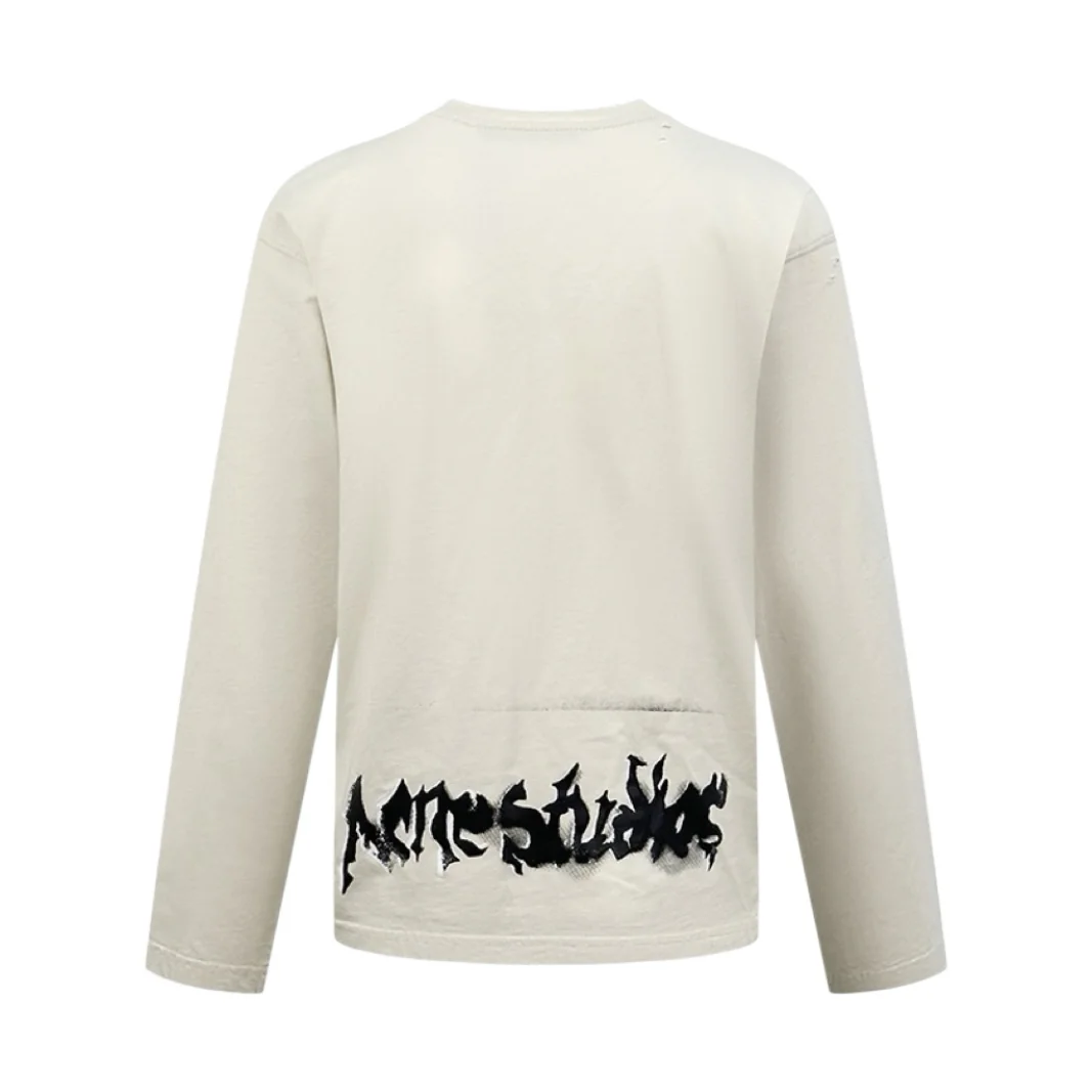 Distressed Gothic Logo Long-Sleeve T-Shirt D21020996 — view 2
