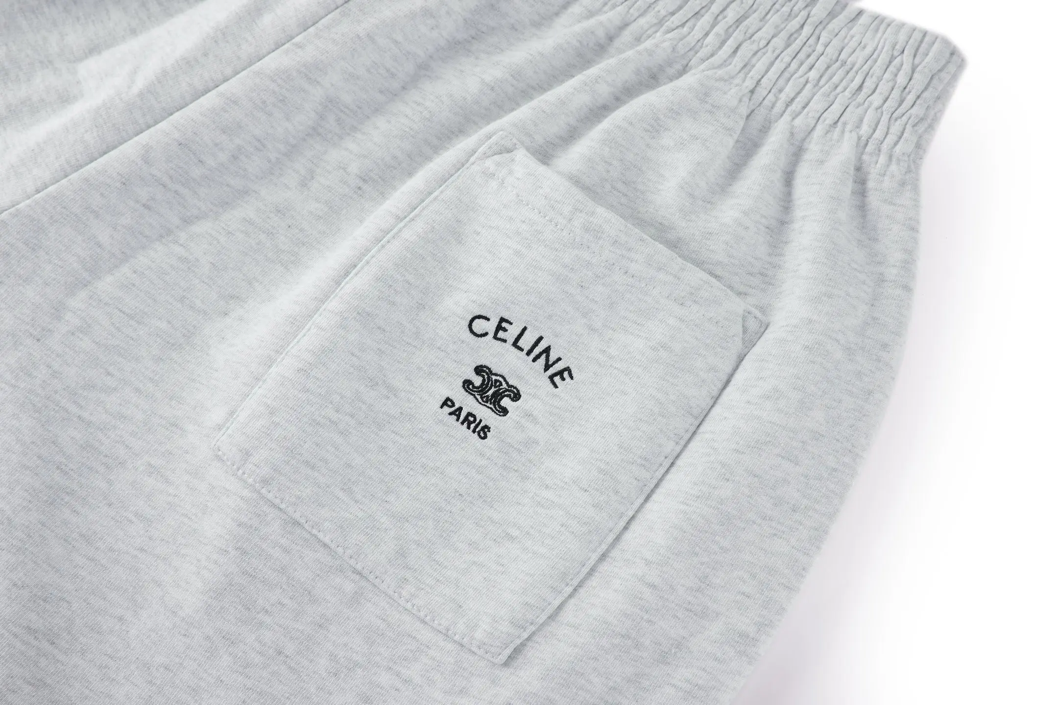 Triomphe Embroidered Cotton-Jersey Shorts D21021083 — view 5