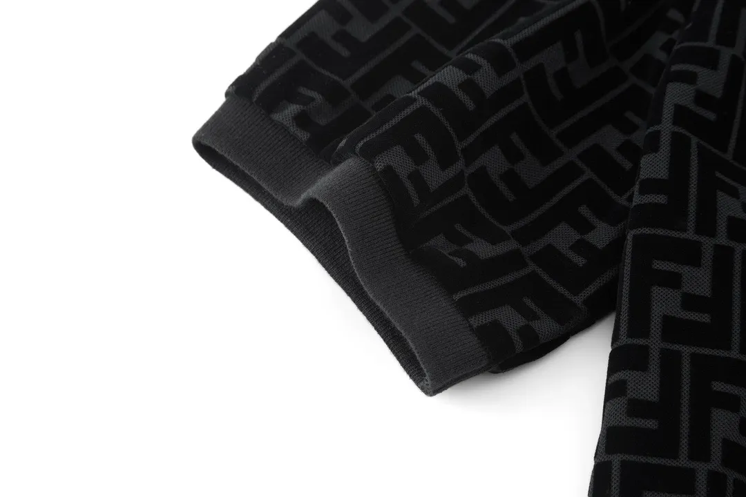 FF Monogram Flocked Cotton-Piqué Polo Shirt D21013768 — view 5