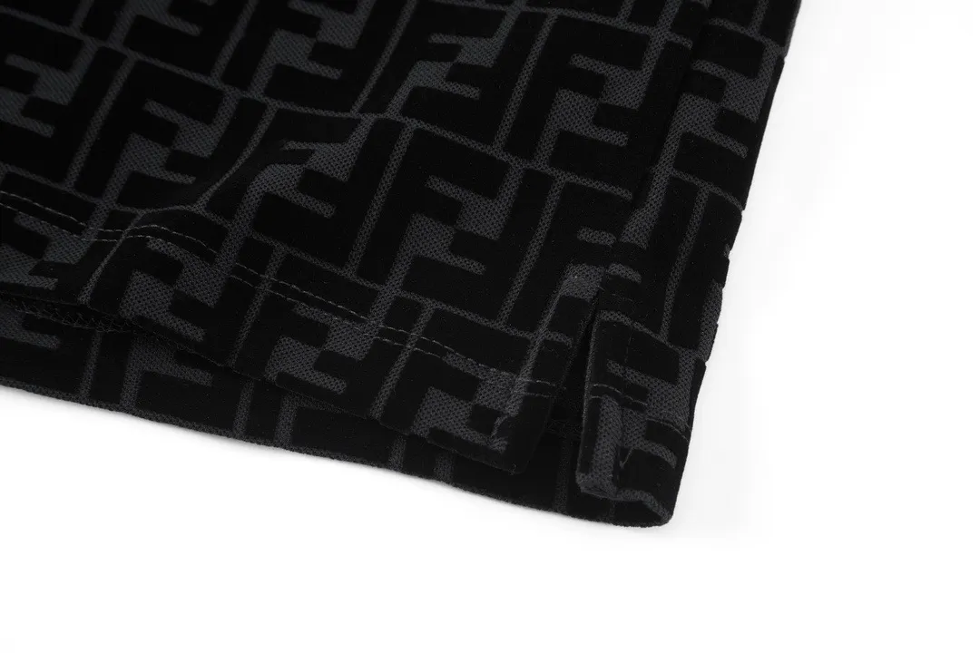 FF Monogram Flocked Cotton-Piqué Polo Shirt D21013768 — view 7