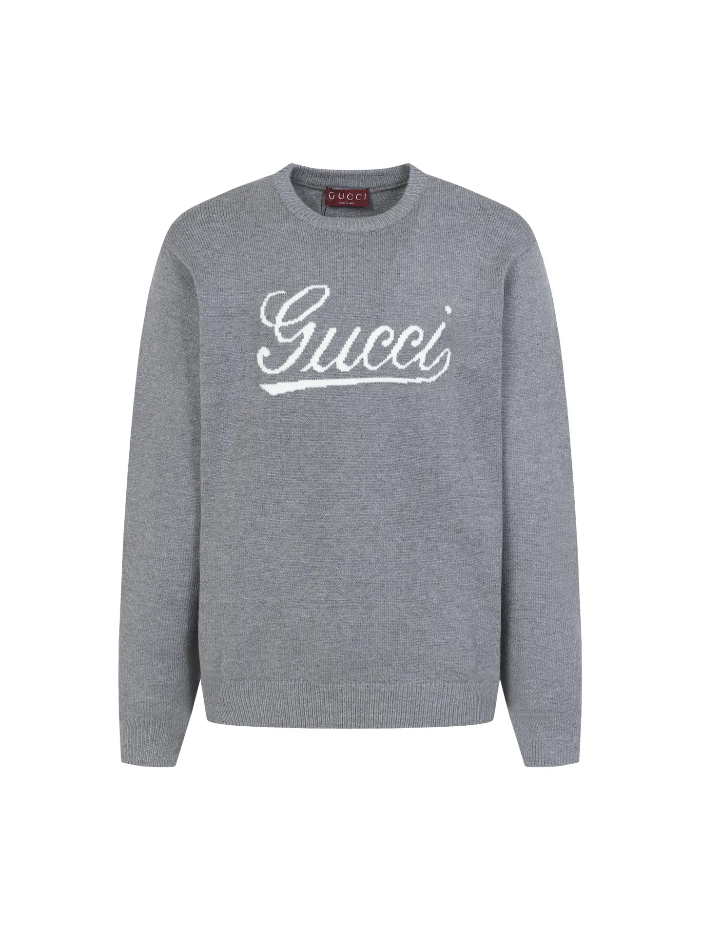Script Logo Intarsia Crew-Neck Sweater D21023623