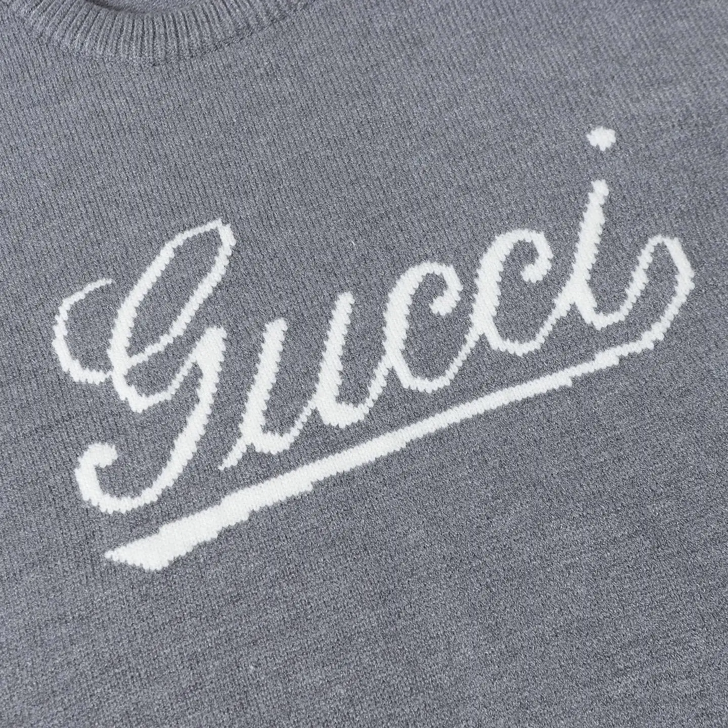 Script Logo Intarsia Crew-Neck Sweater D21023623 — view 4