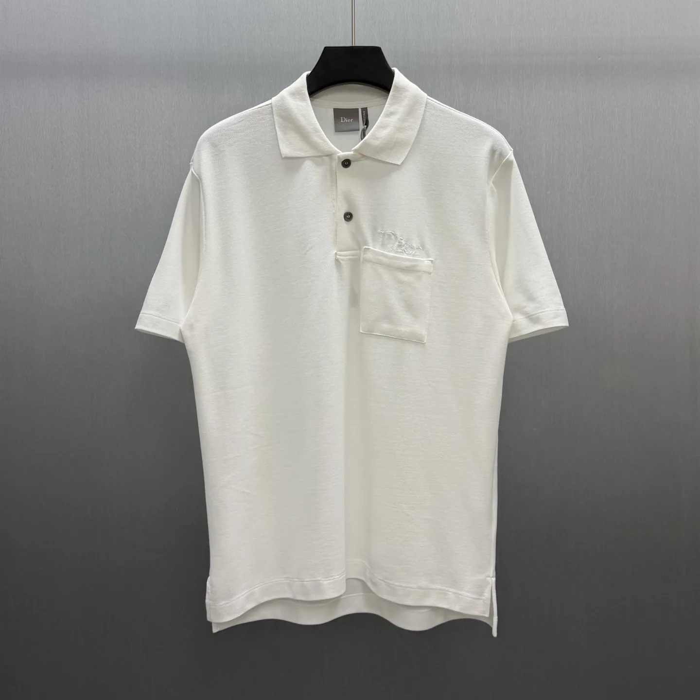 Embroidered Cotton-Piqué Pocket Polo Shirt D21014163