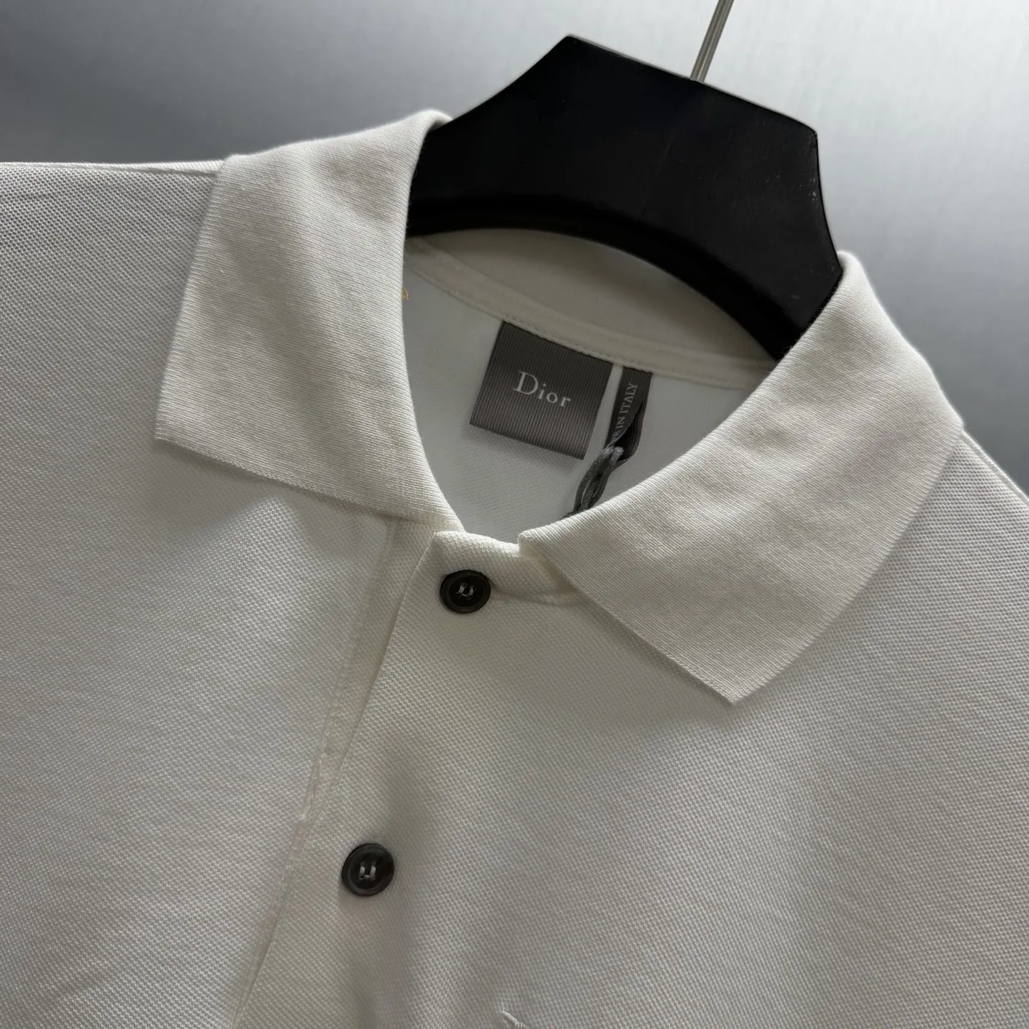 Embroidered Cotton-Piqué Pocket Polo Shirt D21014163 — view 5