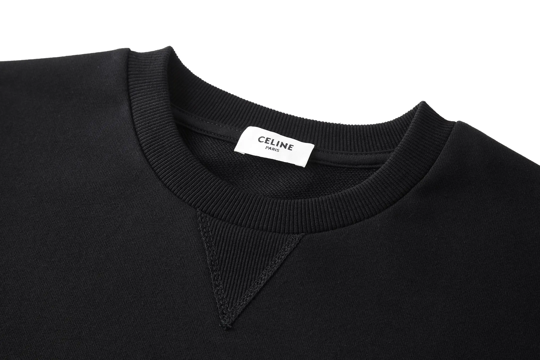 Triomphe Embroidered Cotton-Fleece Sweatshirt D21521077 — view 3