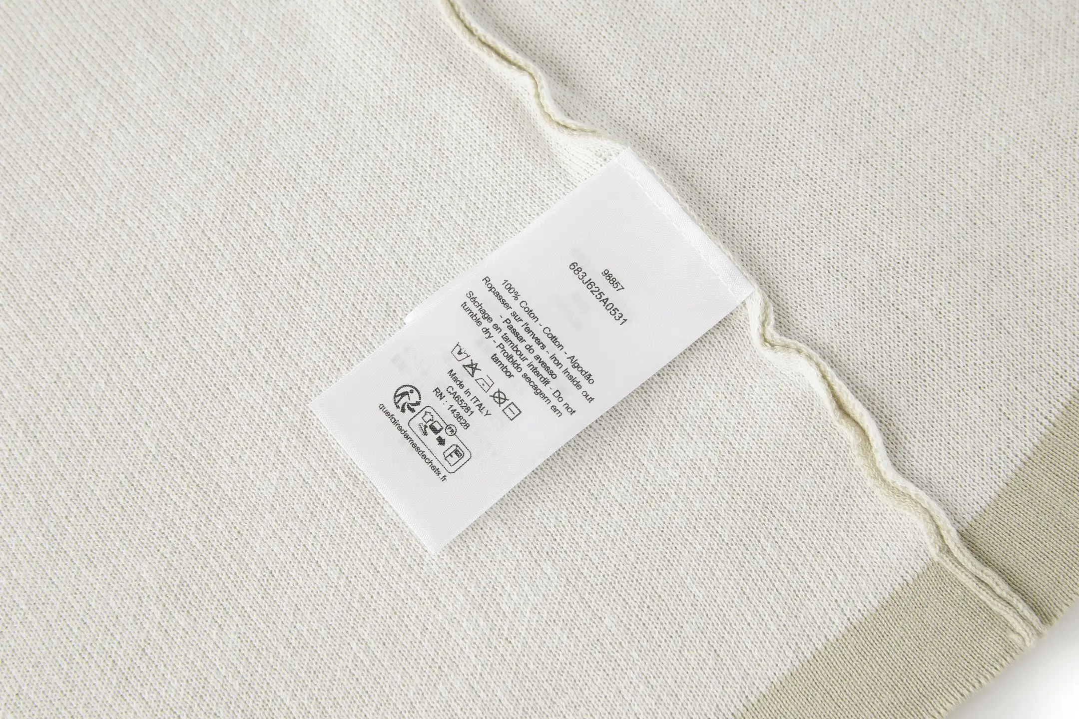 Logo Jacquard Cotton-Knit T-Shirt D21521053 — view 9