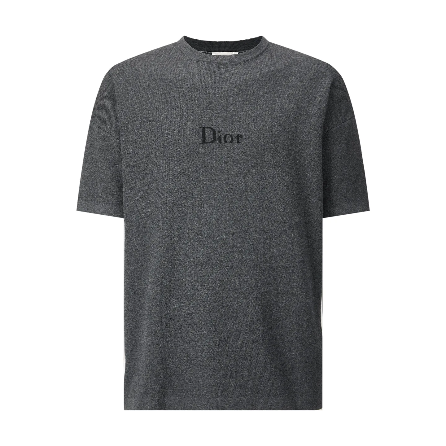 Logo Jacquard Cotton Knit T-Shirt D21521051