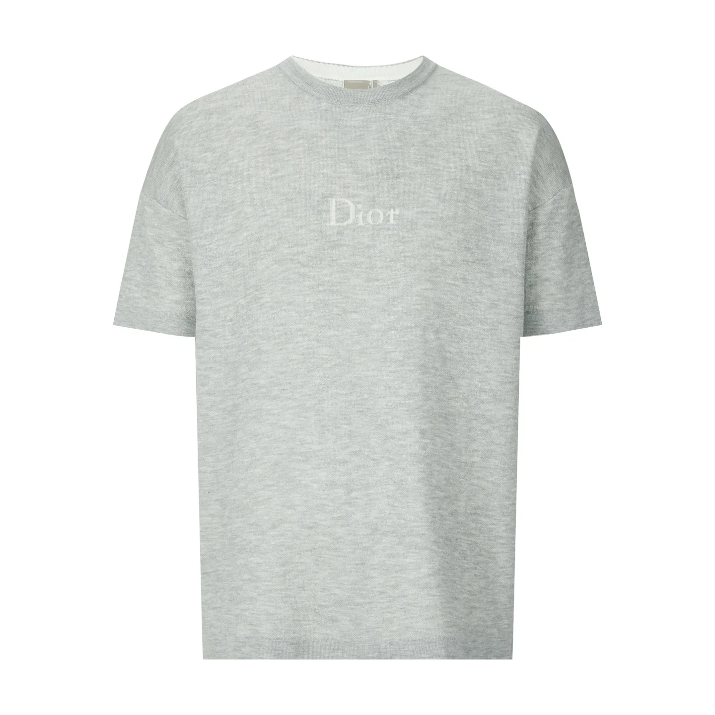 Logo Jacquard Cotton Knit T-Shirt D21521052