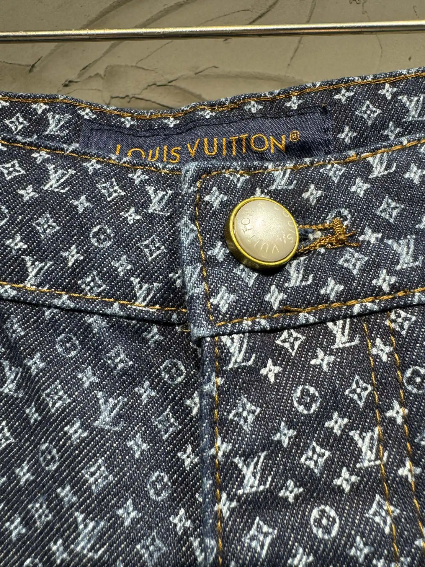 Monogram All-Over Print Denim Shorts D21523021 — view 7