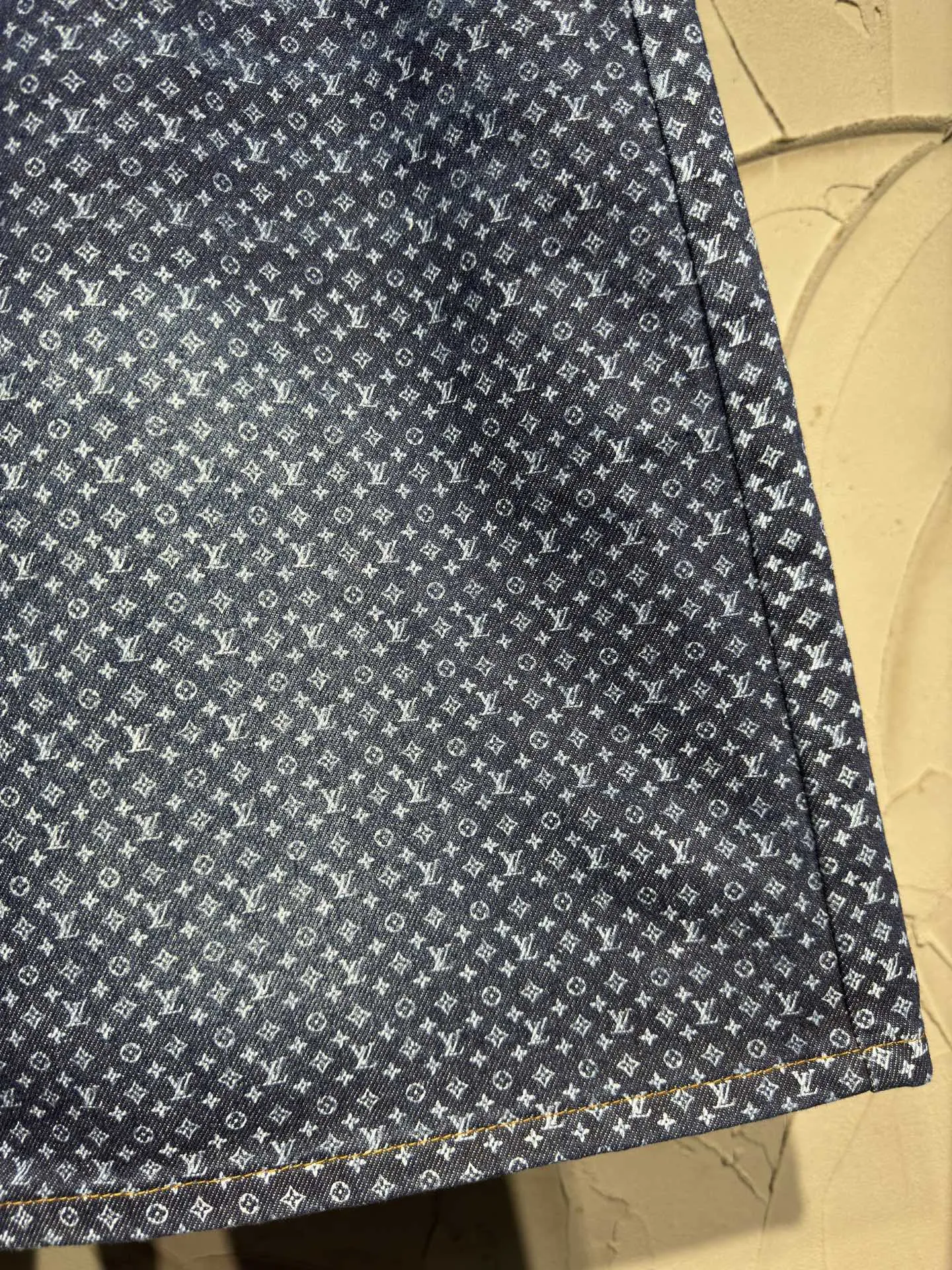 Monogram All-Over Print Denim Shorts D21523021 — view 9
