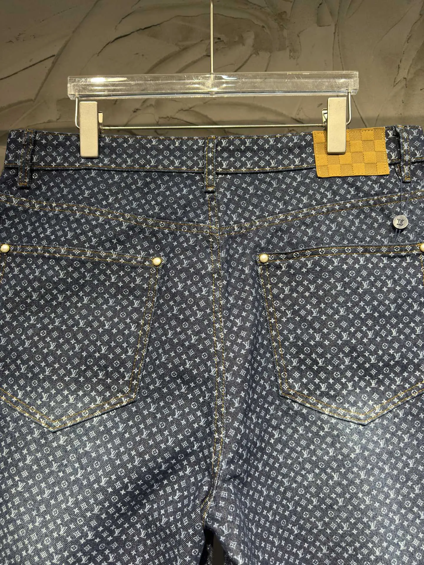 Monogram All-Over Print Denim Shorts D21523021 — view 15