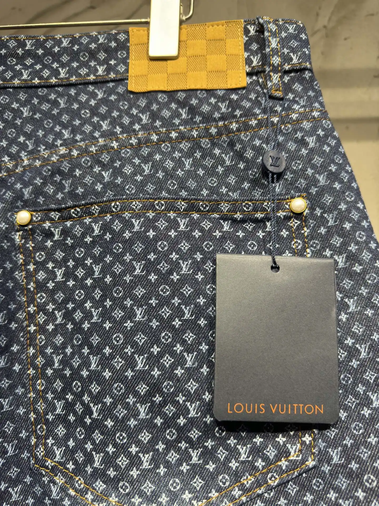 Monogram All-Over Print Denim Shorts D21523021 — view 20