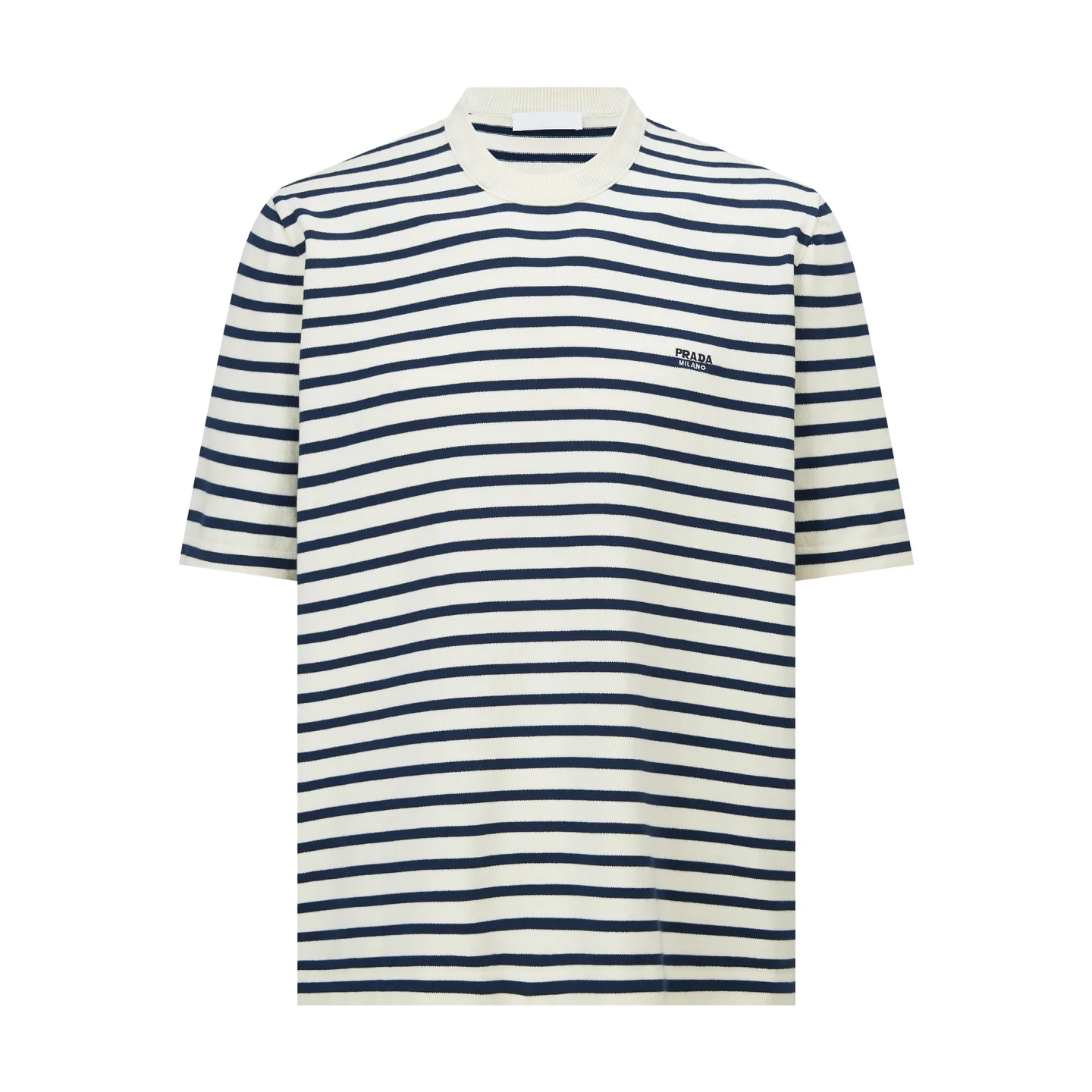 Striped Wool-Blend Knit T-Shirt D21521092